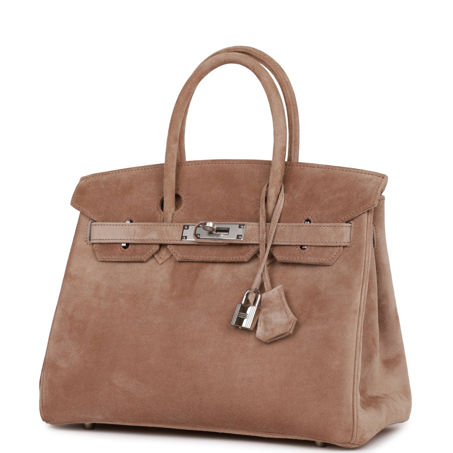 Vintage Luxury Hermes Birkin 30 Gris Perle Doblis Palladium Hardware