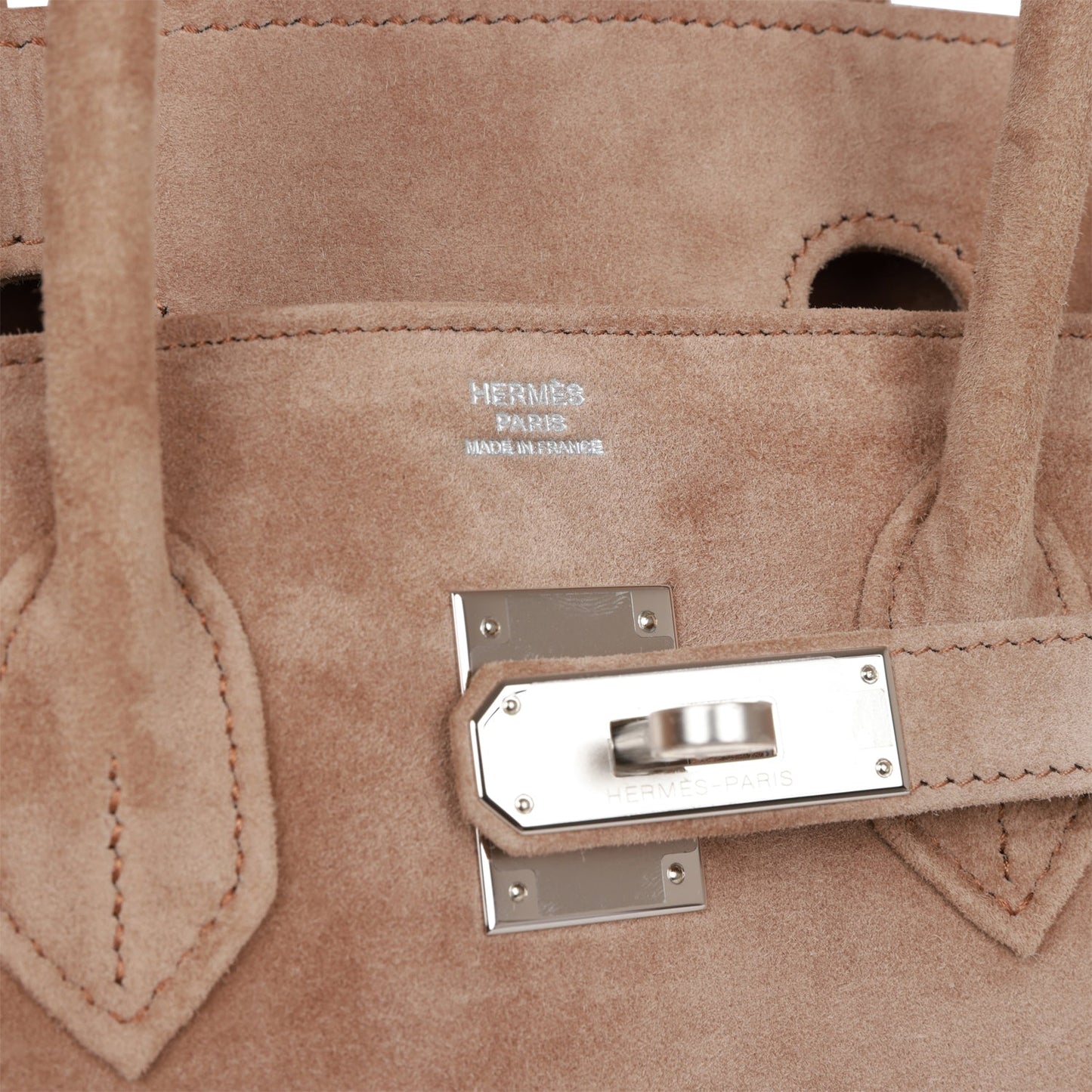 Vintage Luxury Hermes Birkin 30 Gris Perle Doblis Palladium Hardware