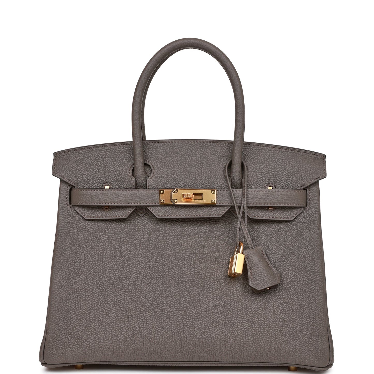 Luxury Hermes Birkin 30 Etain Togo Gold Hardware