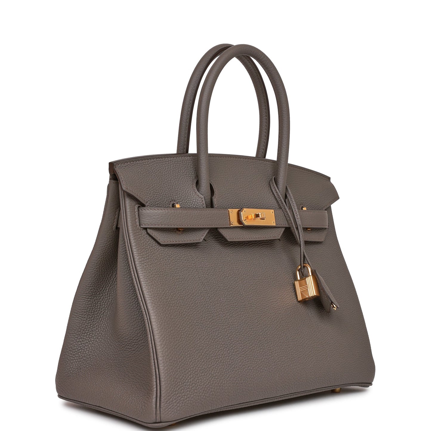 Luxury Hermes Birkin 30 Etain Togo Gold Hardware