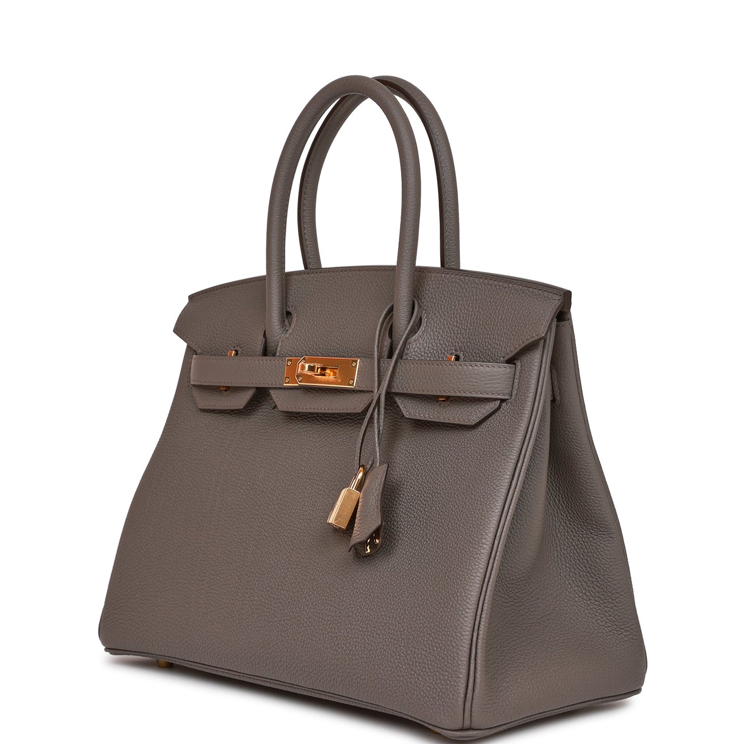 Luxury Hermes Birkin 30 Etain Togo Gold Hardware