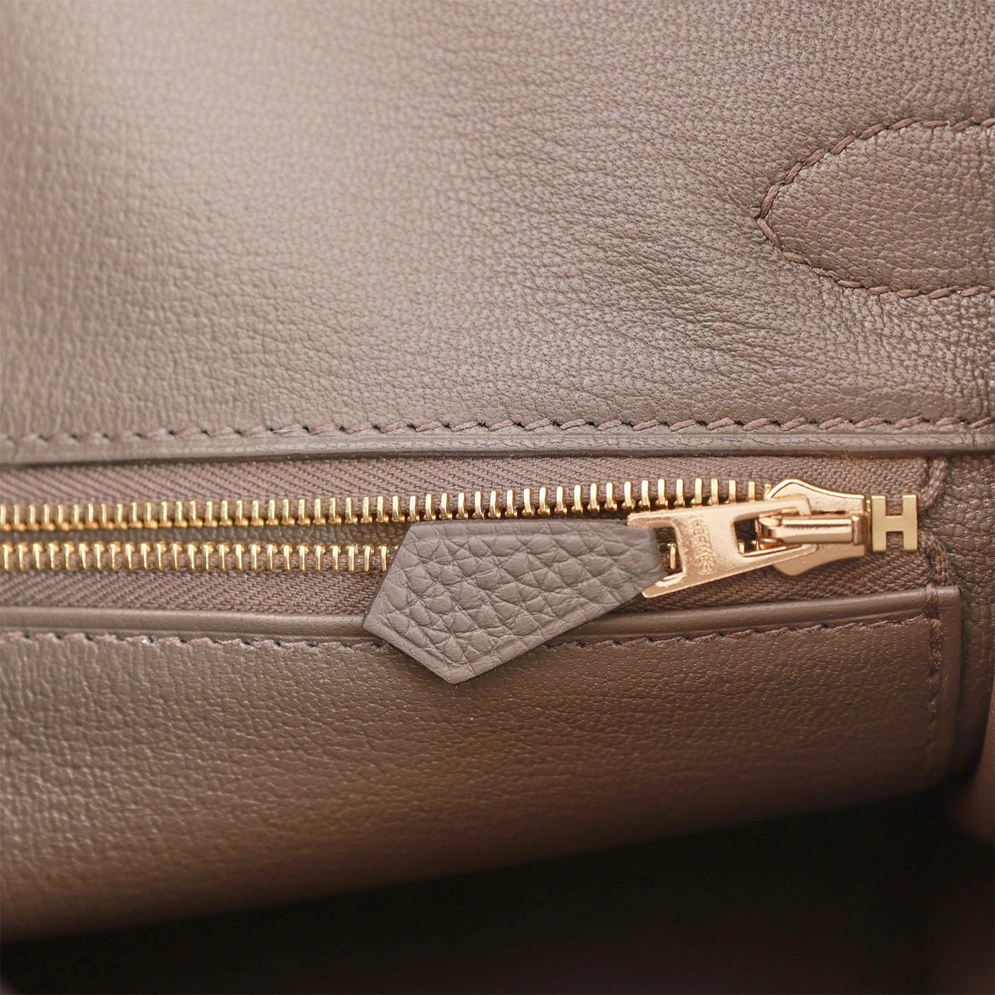 Luxury Hermes Birkin 30 Etain Togo Gold Hardware