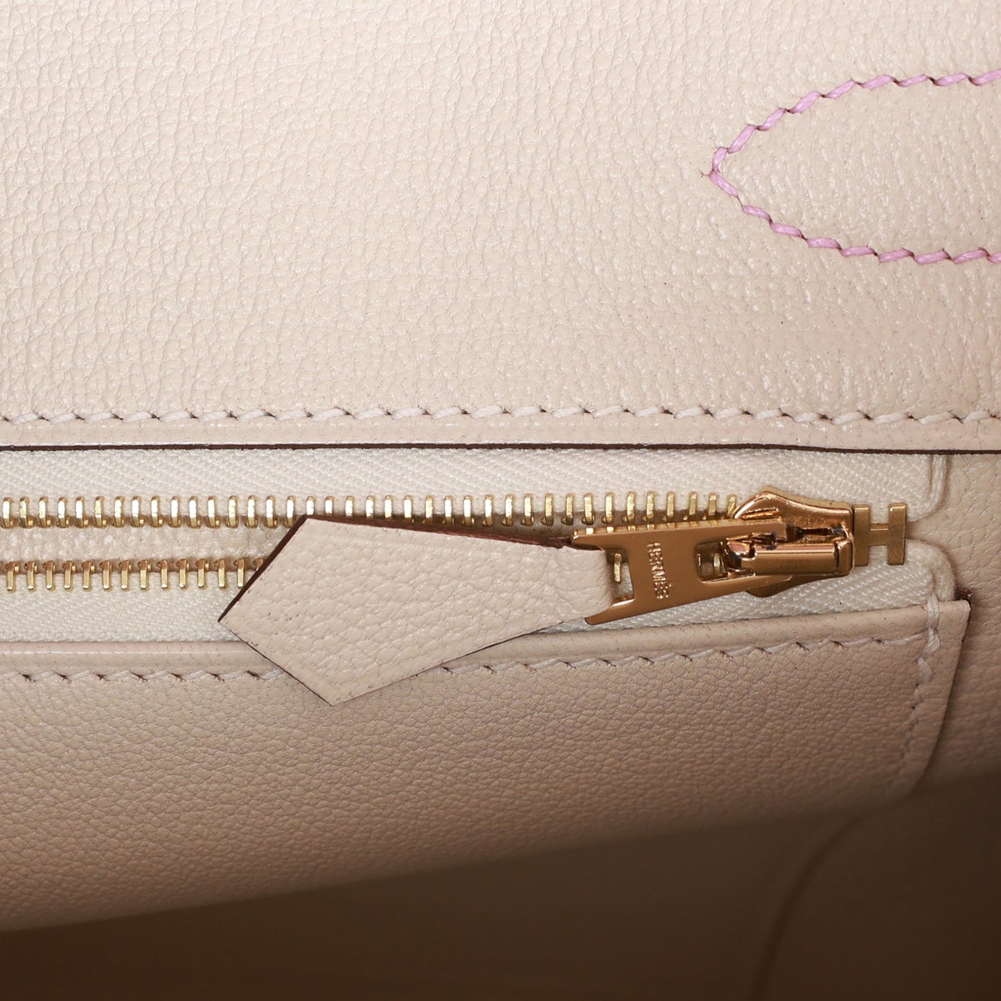 Luxury Hermes Special Order (HSS) Birkin 30 Mauve Sylvestre and Craie Epsom Rose Gold Hardware