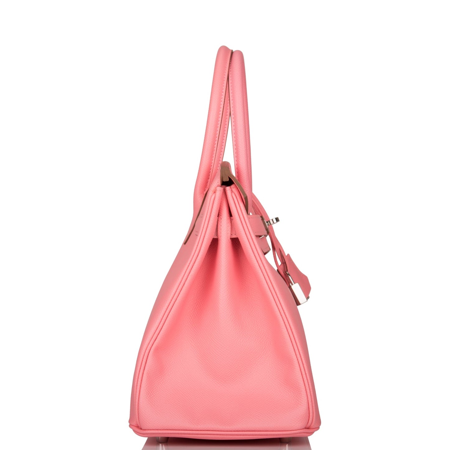 Luxury Hermes Birkin 30 Rose Confetti Epsom Palladium Hardware