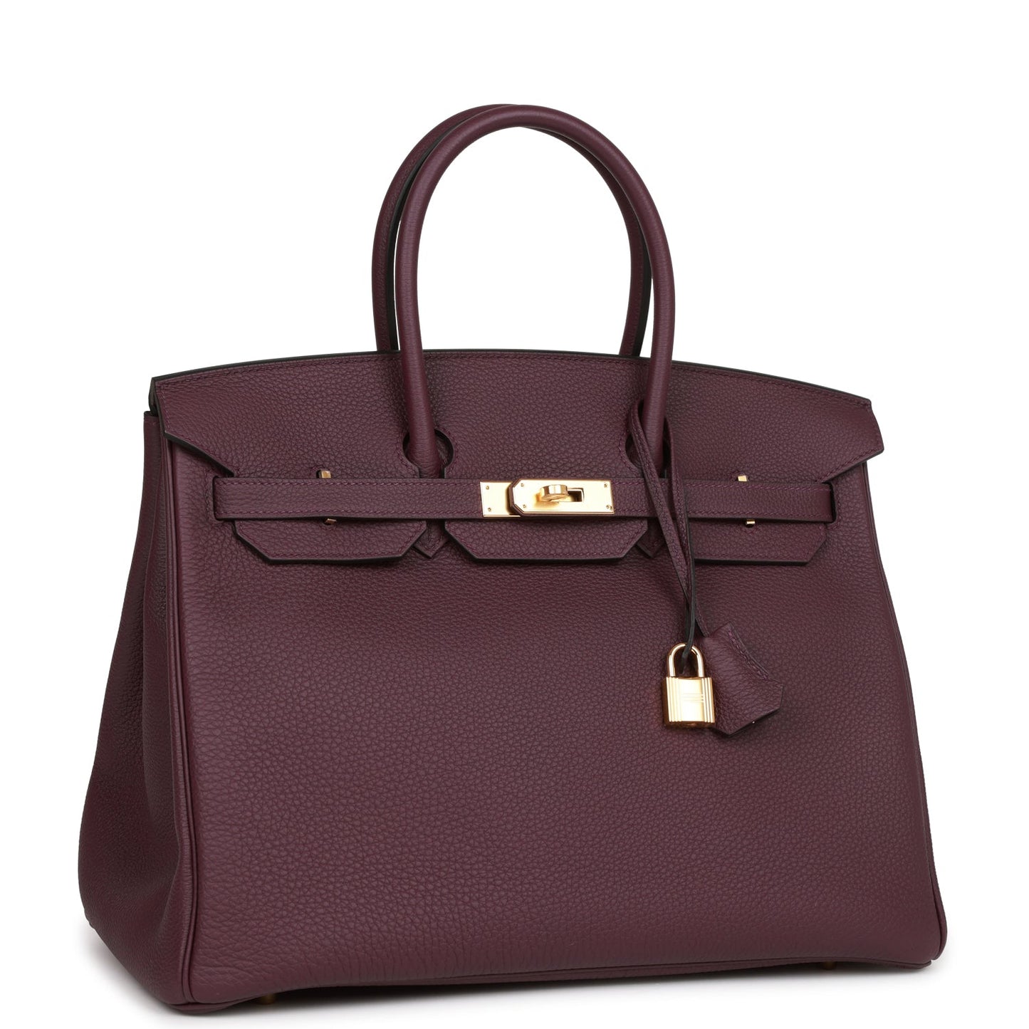 Luxury Hermes Birkin 35 Cassis Togo Gold Hardware