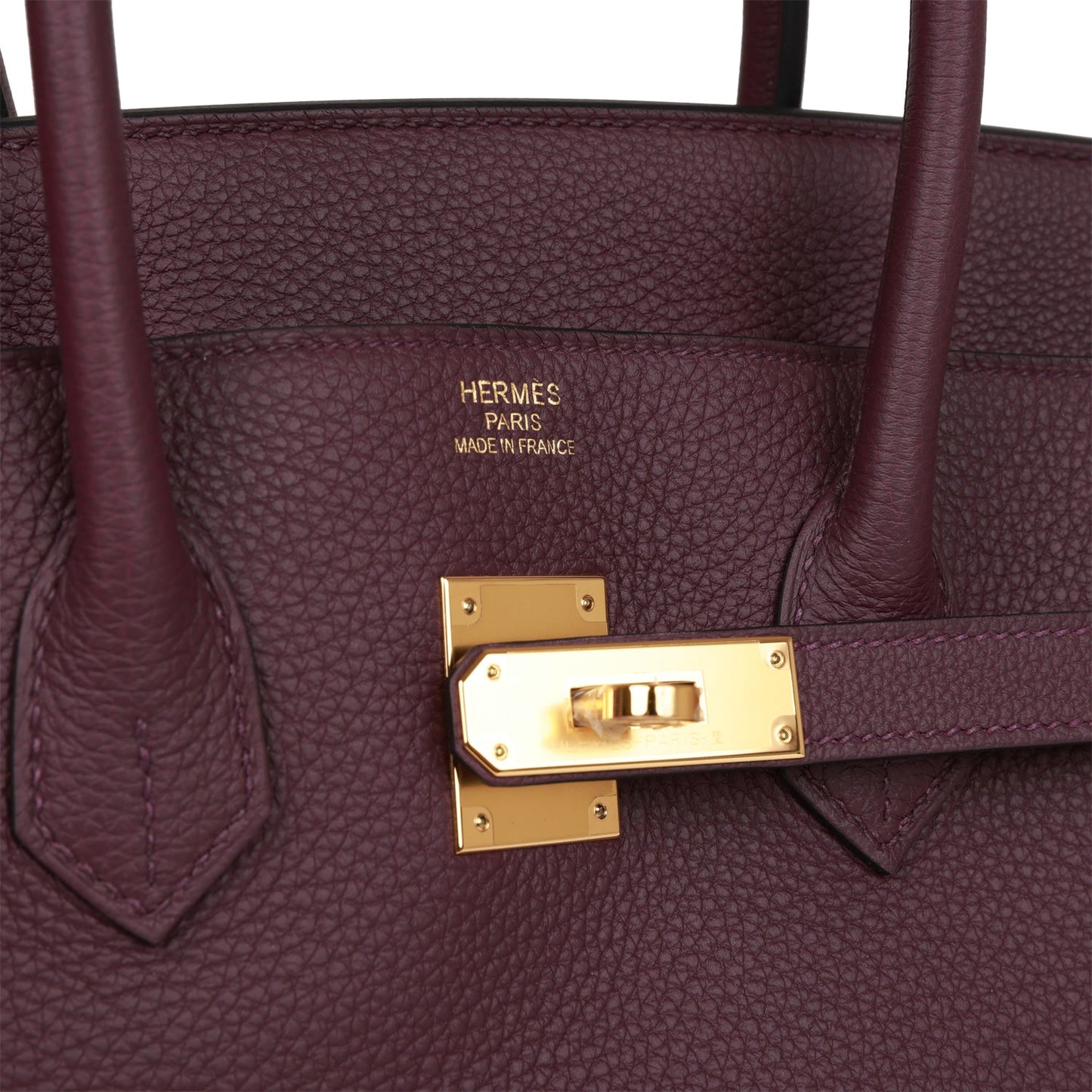 Luxury Hermes Birkin 35 Cassis Togo Gold Hardware