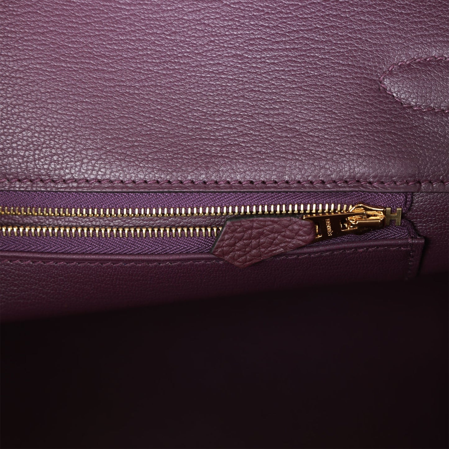 Luxury Hermes Birkin 35 Cassis Togo Gold Hardware
