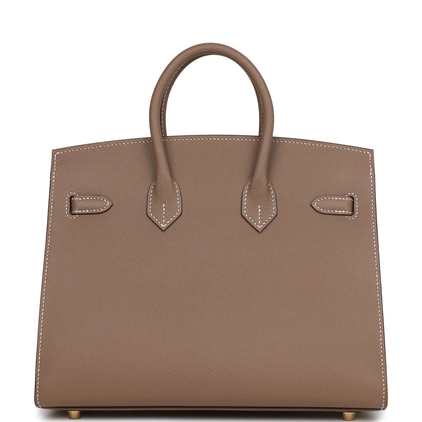 Luxury Hermes Birkin Sellier 25 Etoupe Epsom Gold Hardware