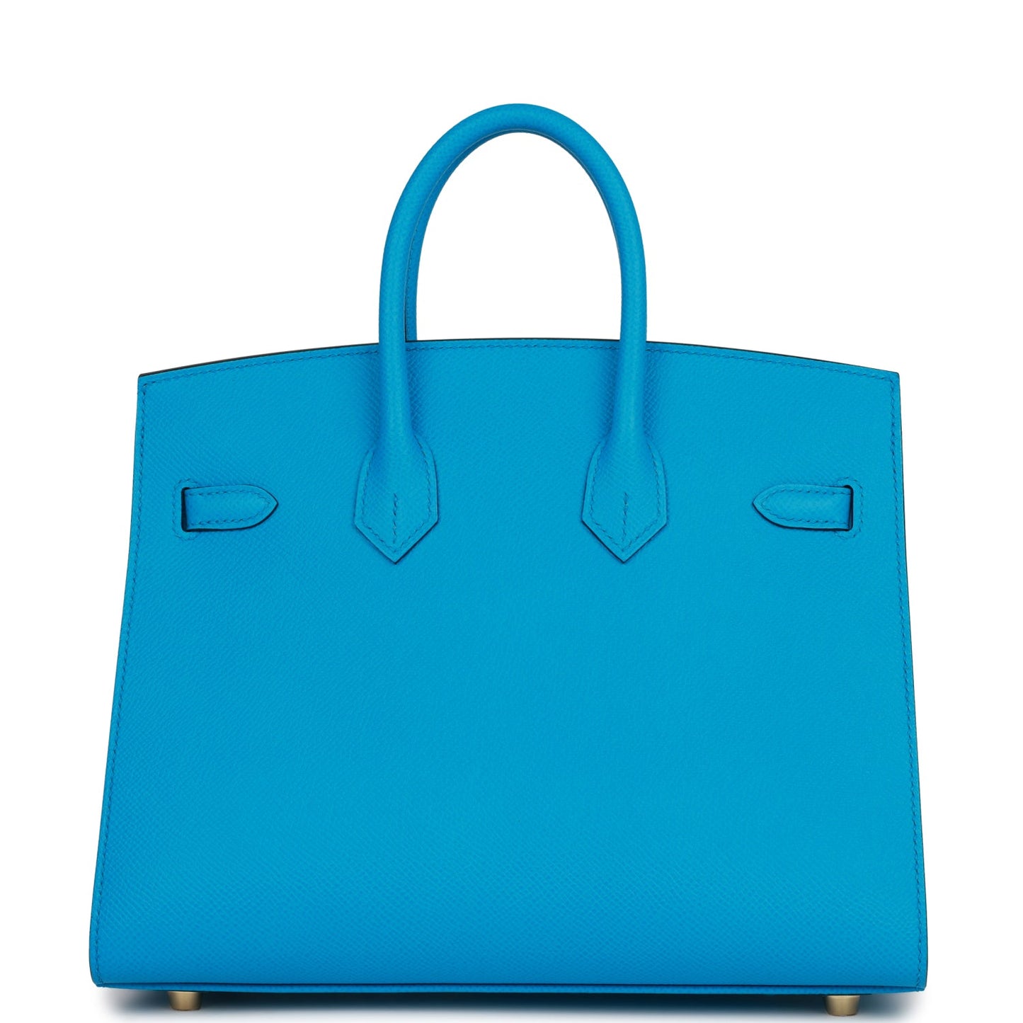Luxury Hermes Birkin Sellier 25 Bleu Frida Epsom Gold Hardware