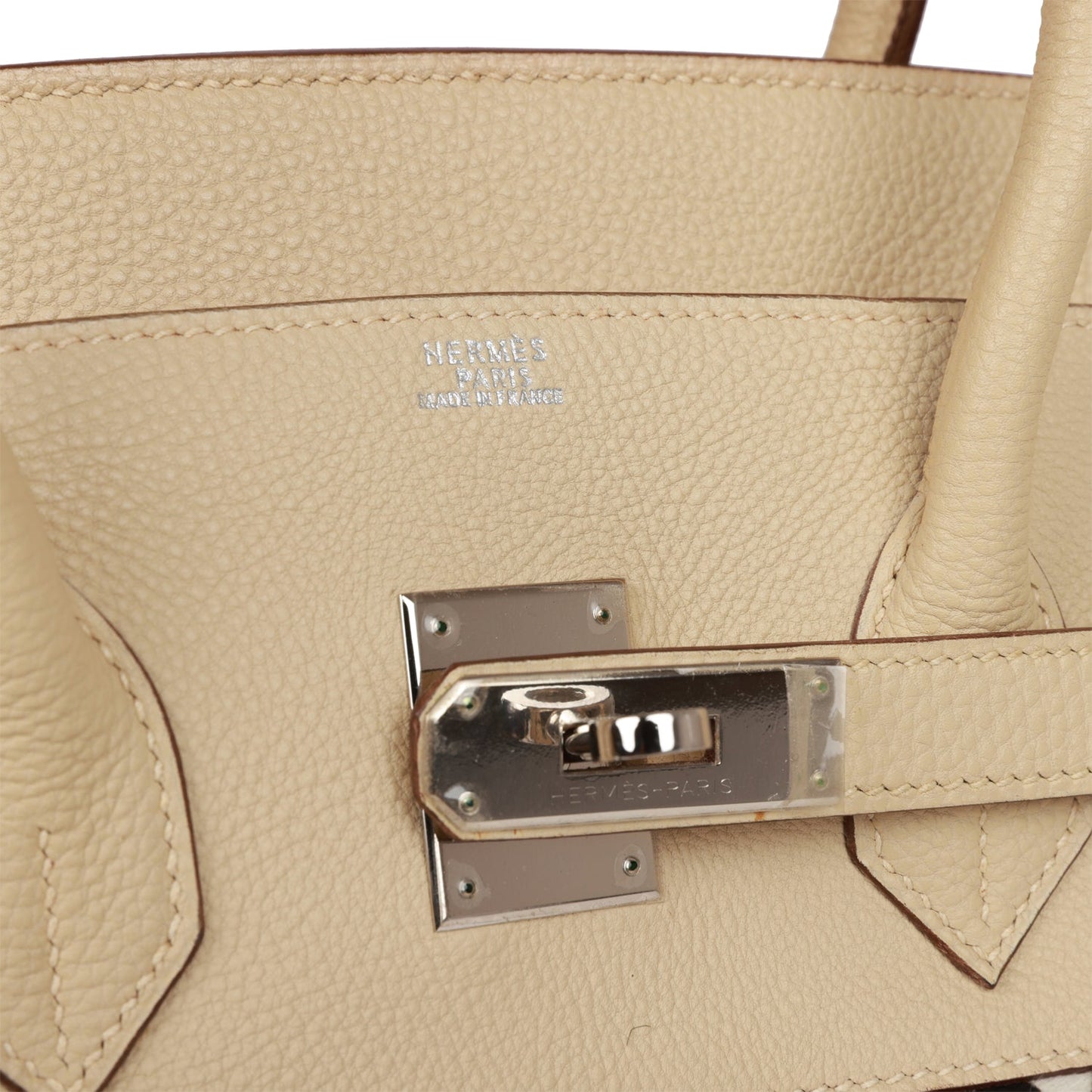 Vintage Luxury Hermes Birkin 35 Parchemin Togo and Leopard Troika Palladium Hardware
