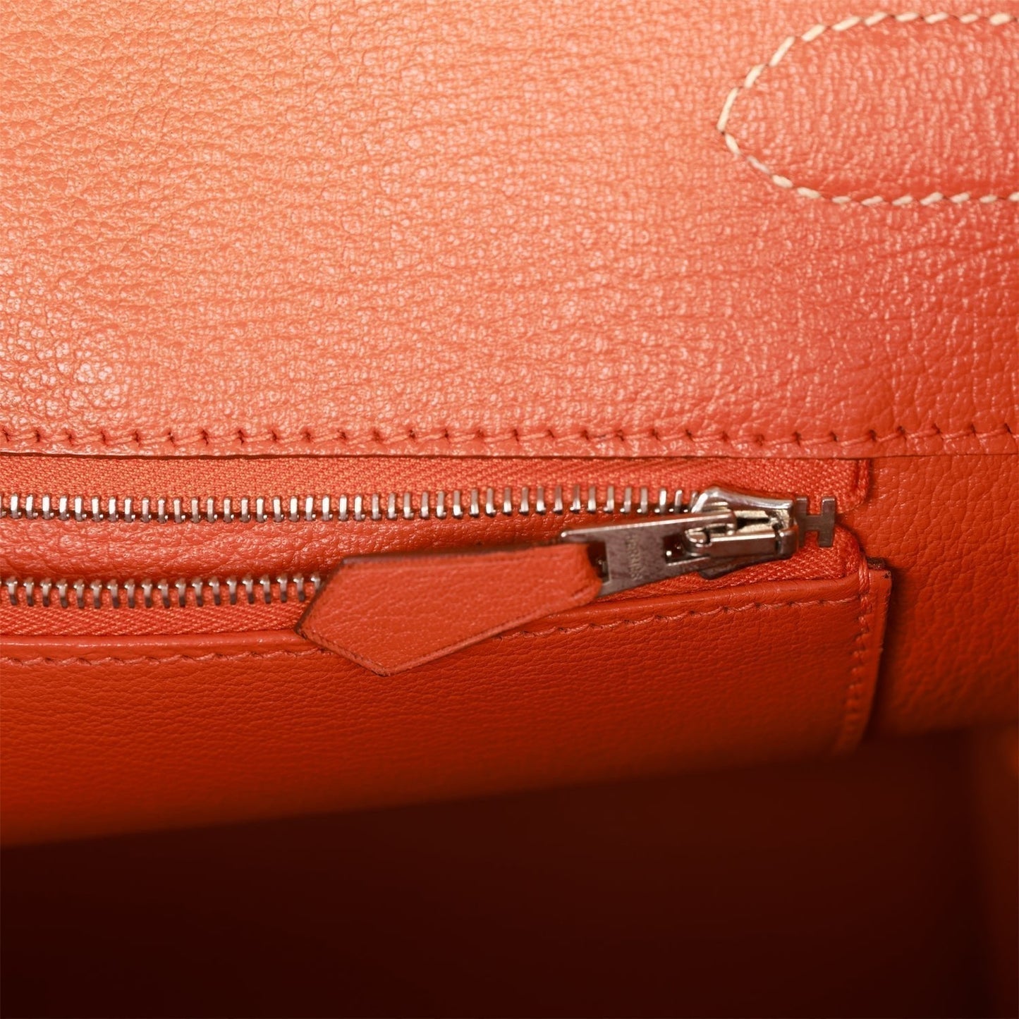 Vintage Luxury Hermes Birkin 35 Parchemin Togo and Leopard Troika Palladium Hardware