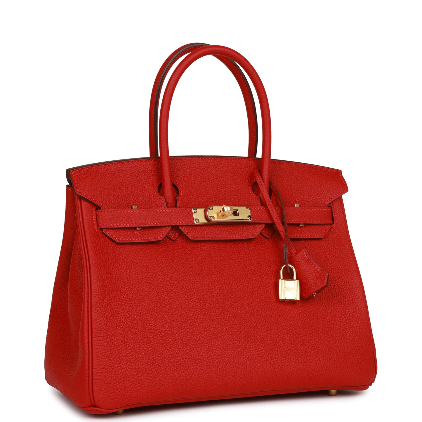 Luxury Hermes Special Order (HSS) Birkin 30 Rouge Casaque Togo Gold Hardware