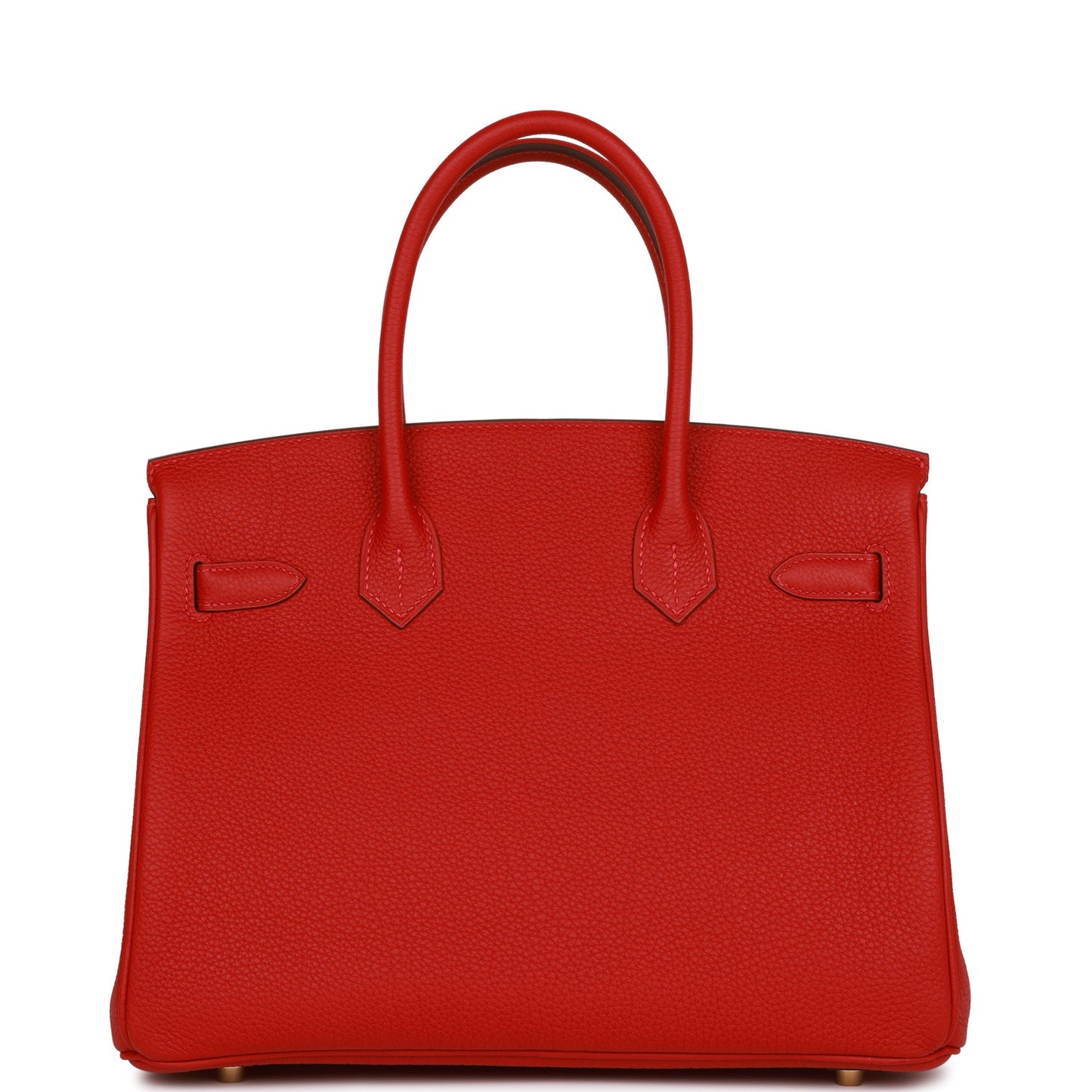 Luxury Hermes Special Order (HSS) Birkin 30 Rouge Casaque Togo Gold Hardware