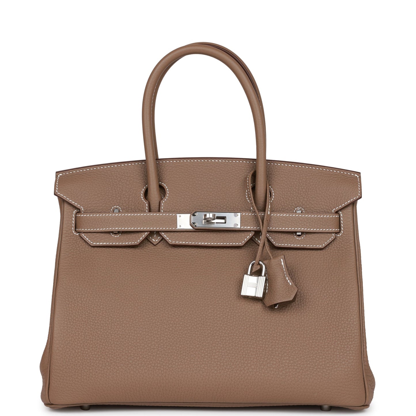 Luxury Hermes Birkin 30 Etoupe Togo Palladium Hardware