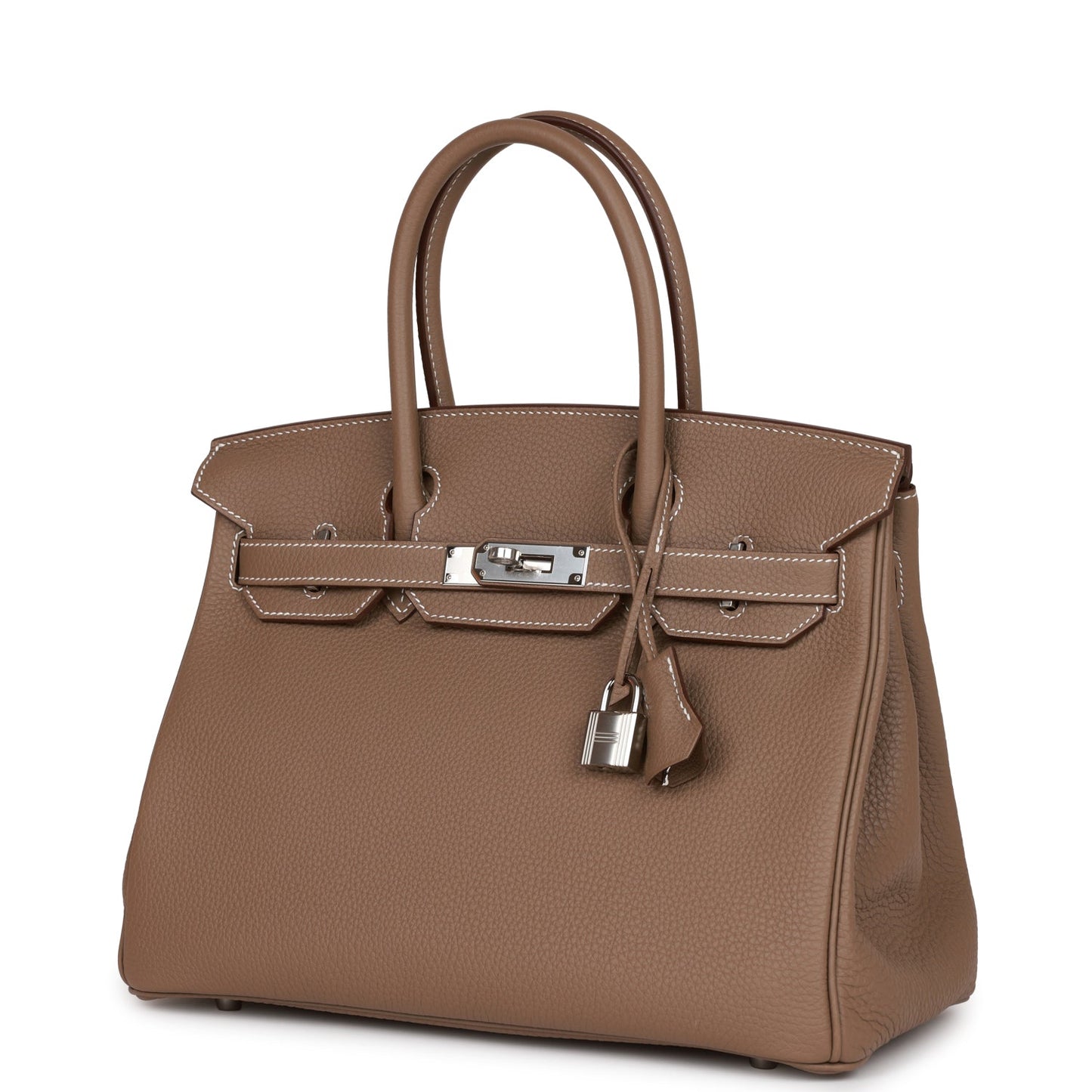 Luxury Hermes Birkin 30 Etoupe Togo Palladium Hardware