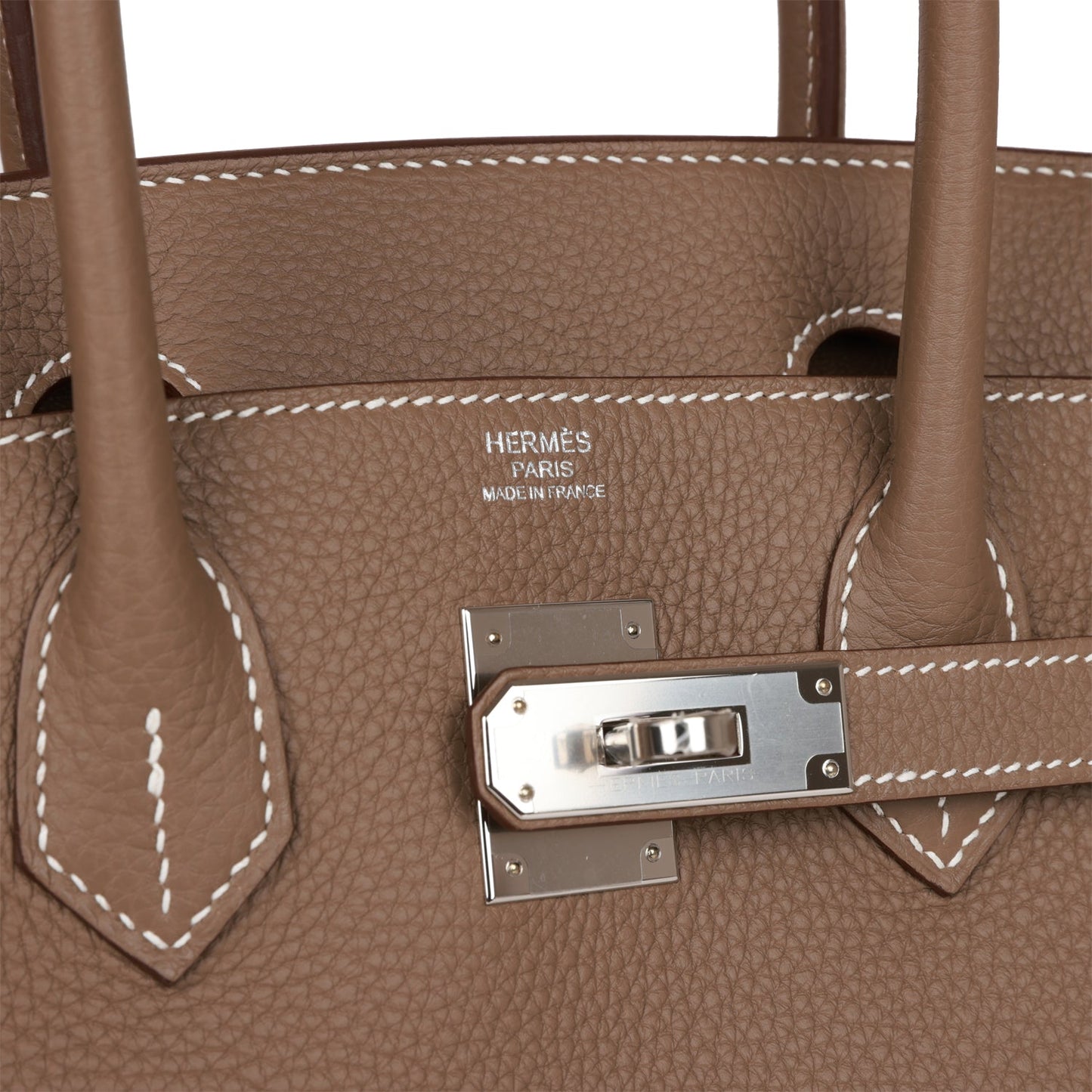 Luxury Hermes Birkin 30 Etoupe Togo Palladium Hardware