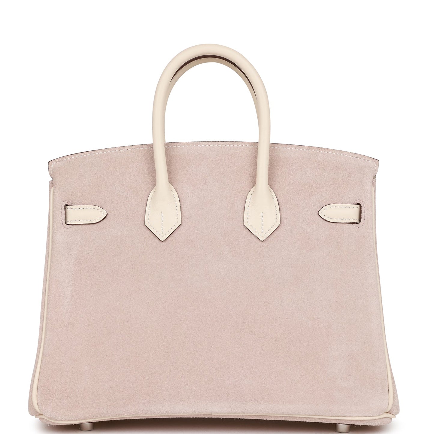 Luxury Hermes Birkin 25 Glycine Grizzly and Nata Swift Palladium Hardware