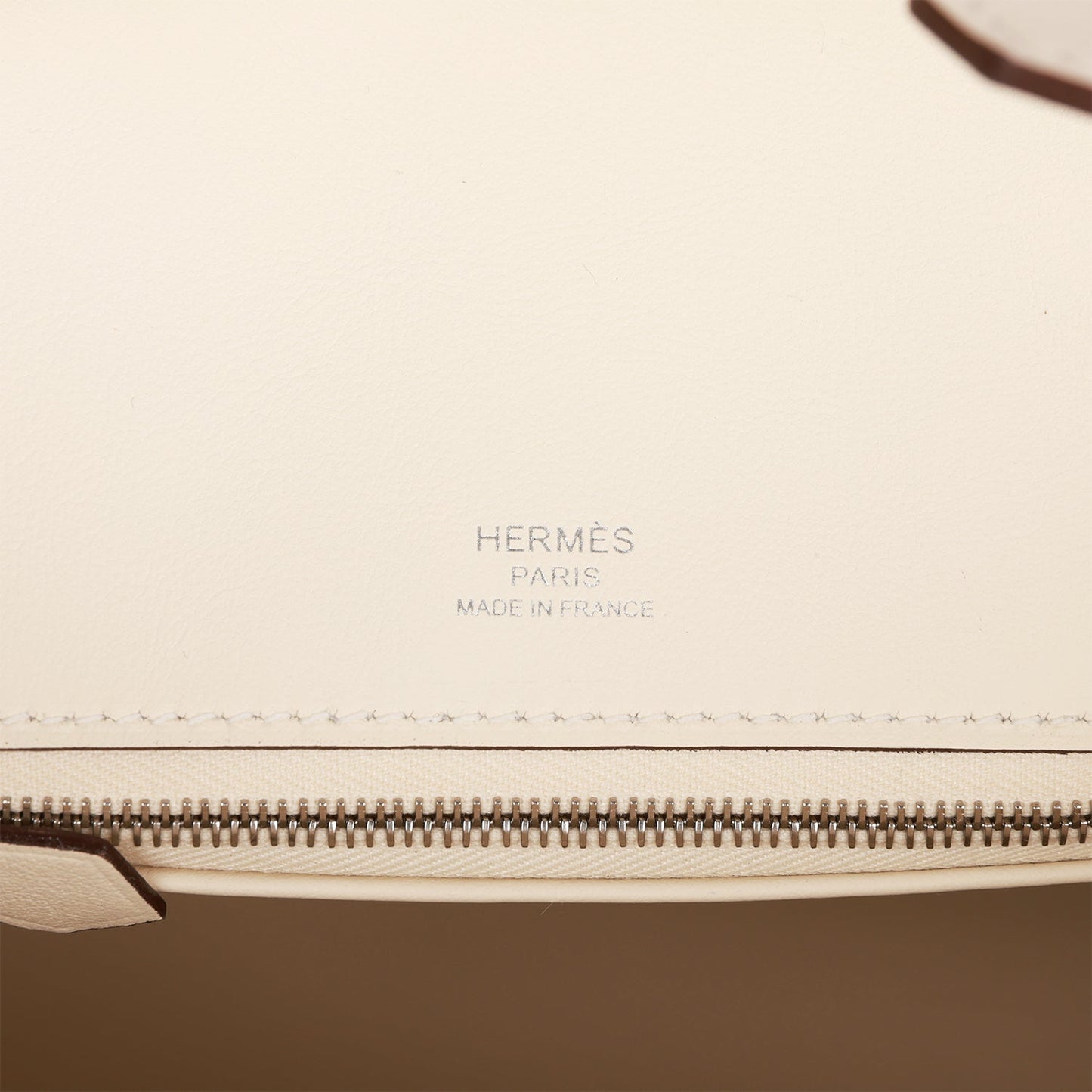 Luxury Hermes Birkin 25 Glycine Grizzly and Nata Swift Palladium Hardware