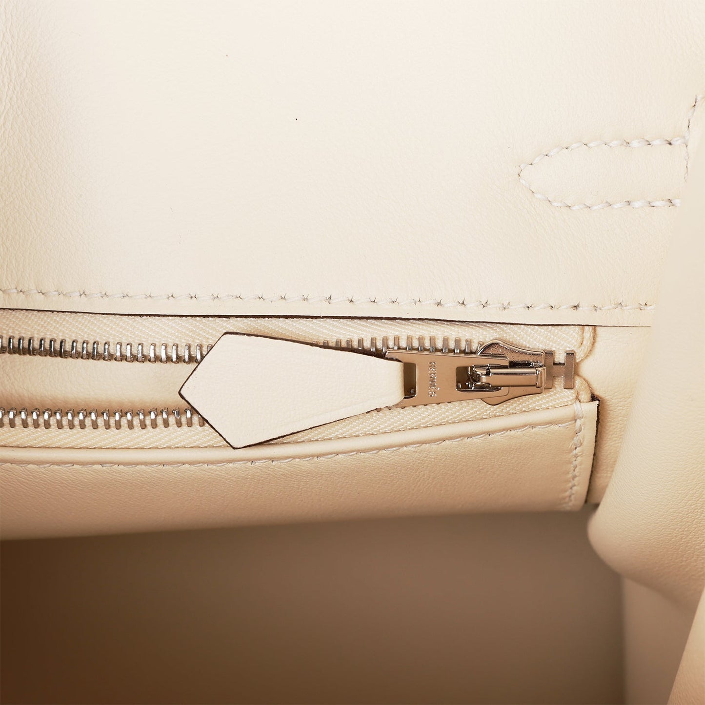 Luxury Hermes Birkin 25 Glycine Grizzly and Nata Swift Palladium Hardware