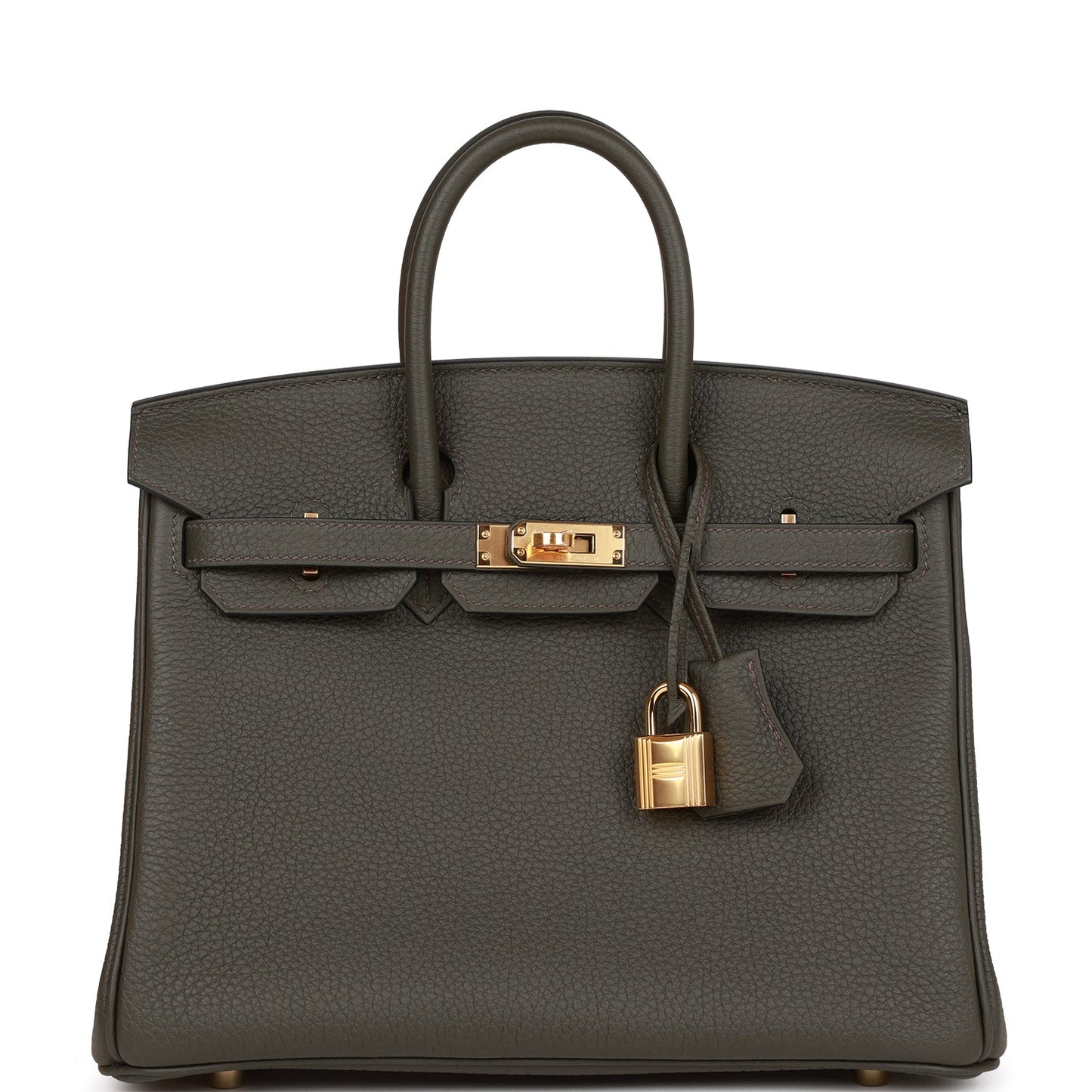 Luxury Hermes Birkin 25 Vert de Gris Togo Gold Hardware