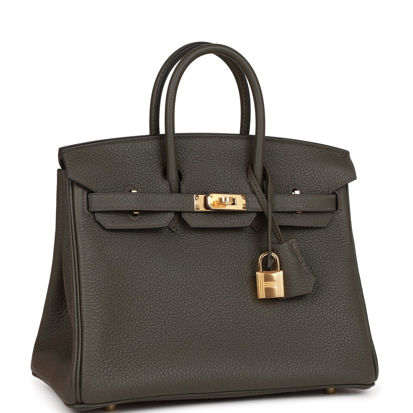 Luxury Hermes Birkin 25 Vert de Gris Togo Gold Hardware