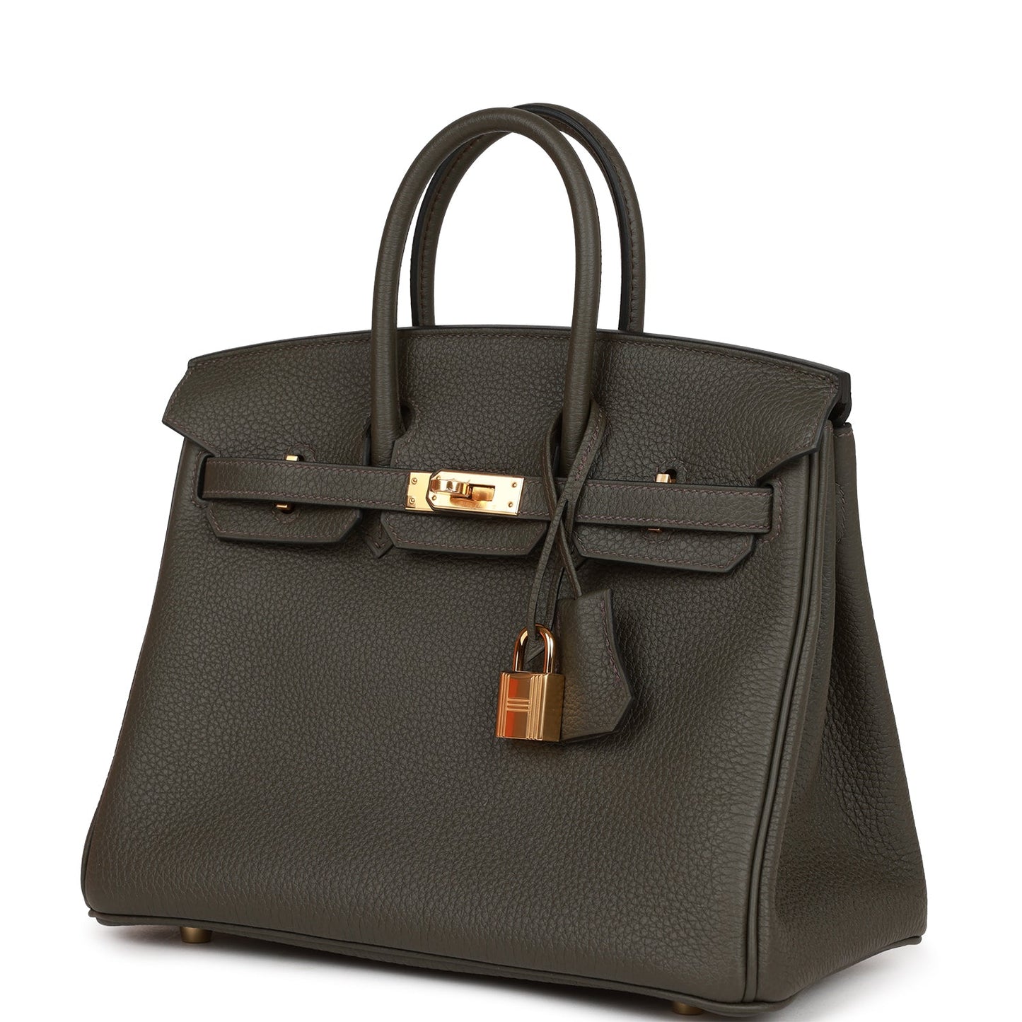 Luxury Hermes Birkin 25 Vert de Gris Togo Gold Hardware