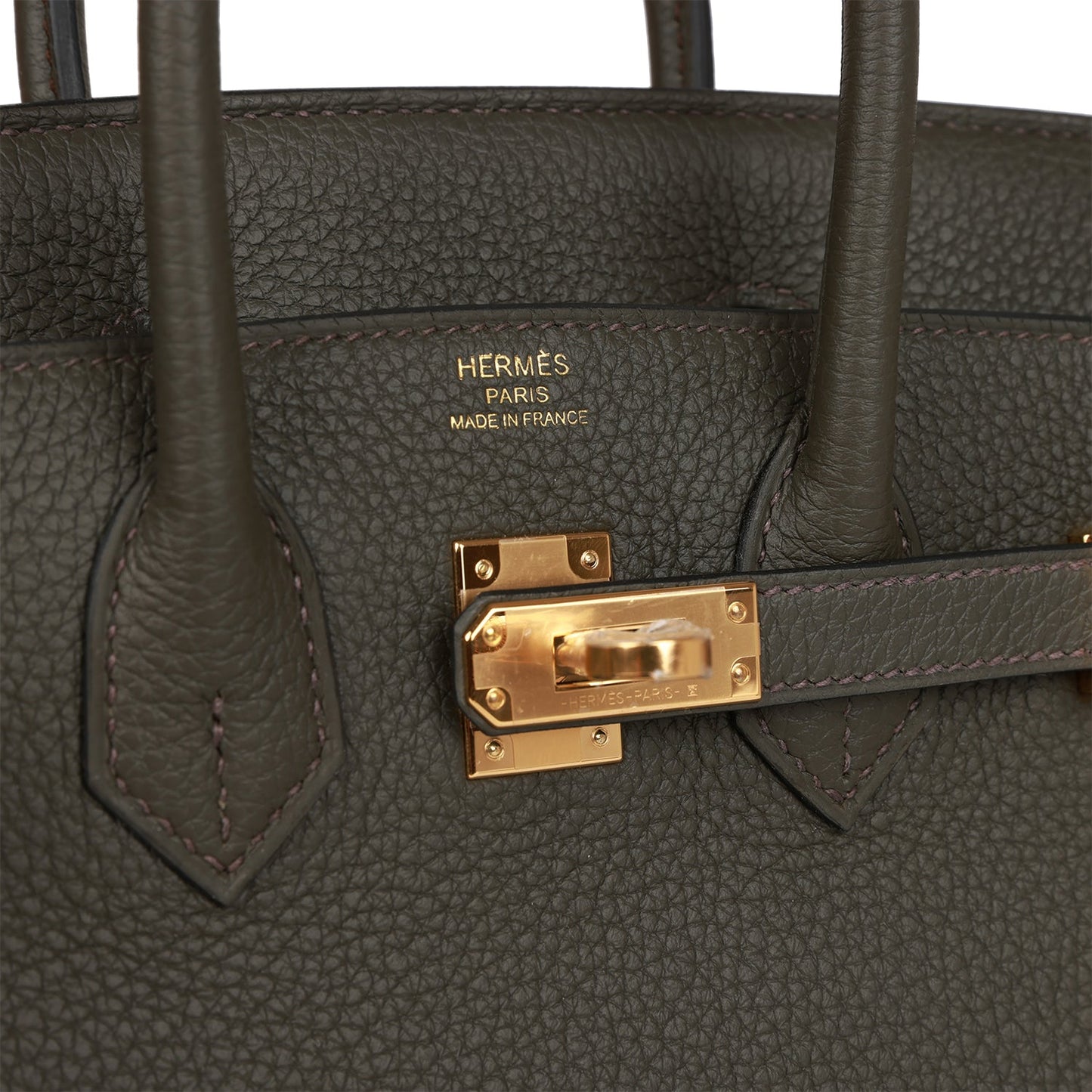 Luxury Hermes Birkin 25 Vert de Gris Togo Gold Hardware
