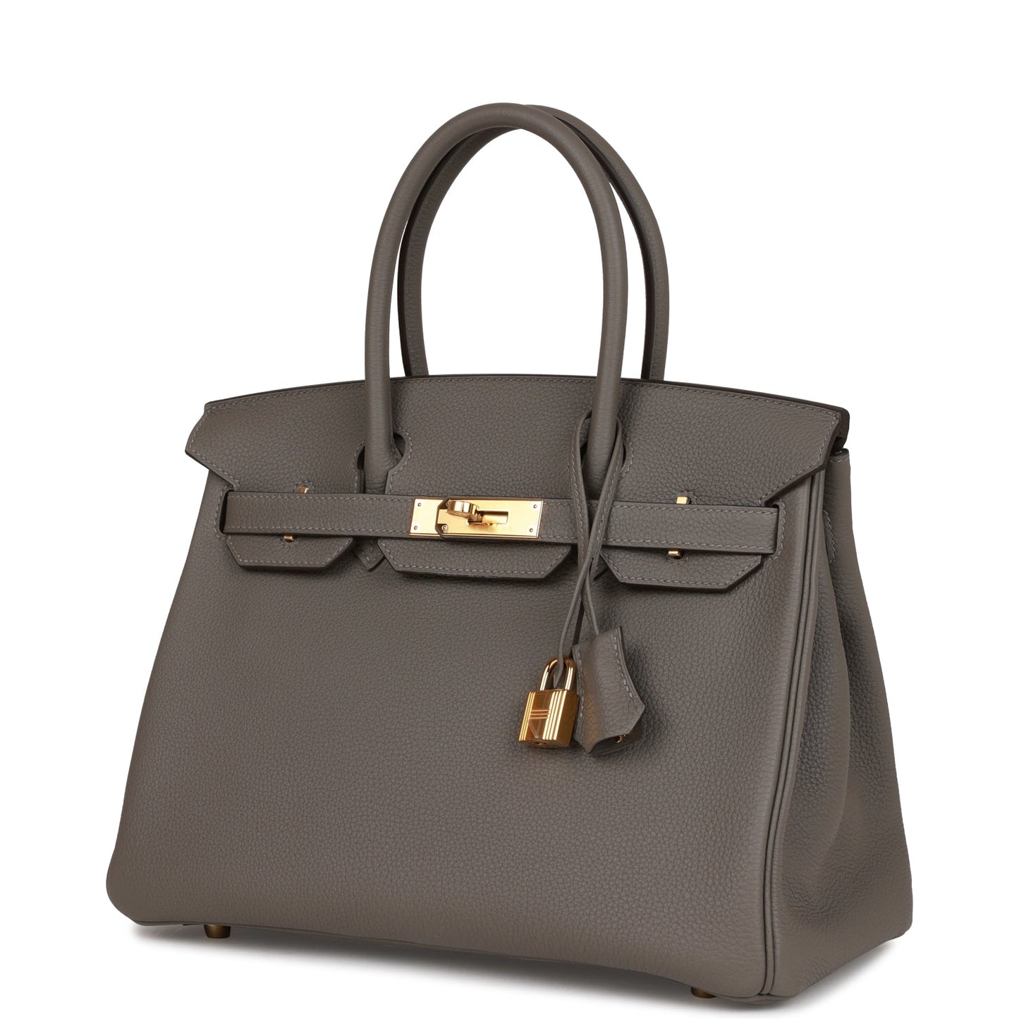 Luxury Hermes Birkin 30 Gris Meyer Togo Gold Hardware