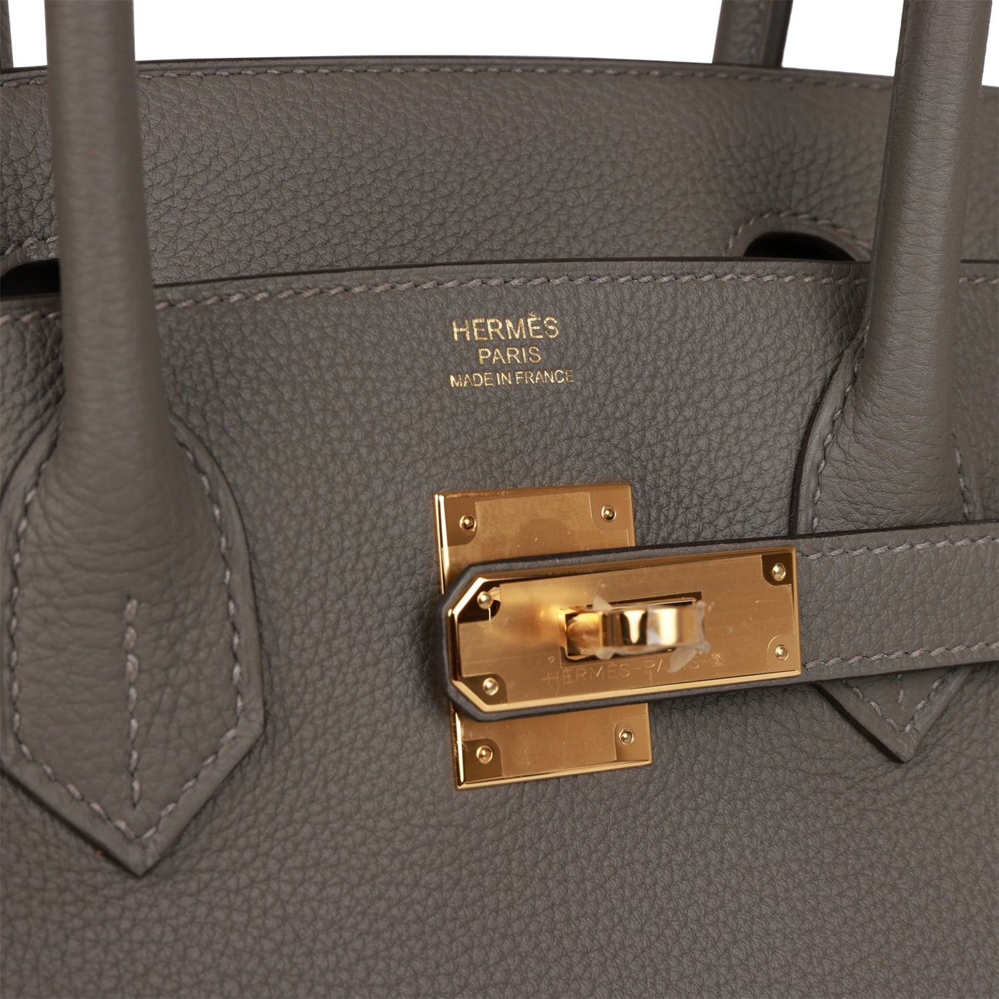 Luxury Hermes Birkin 30 Gris Meyer Togo Gold Hardware