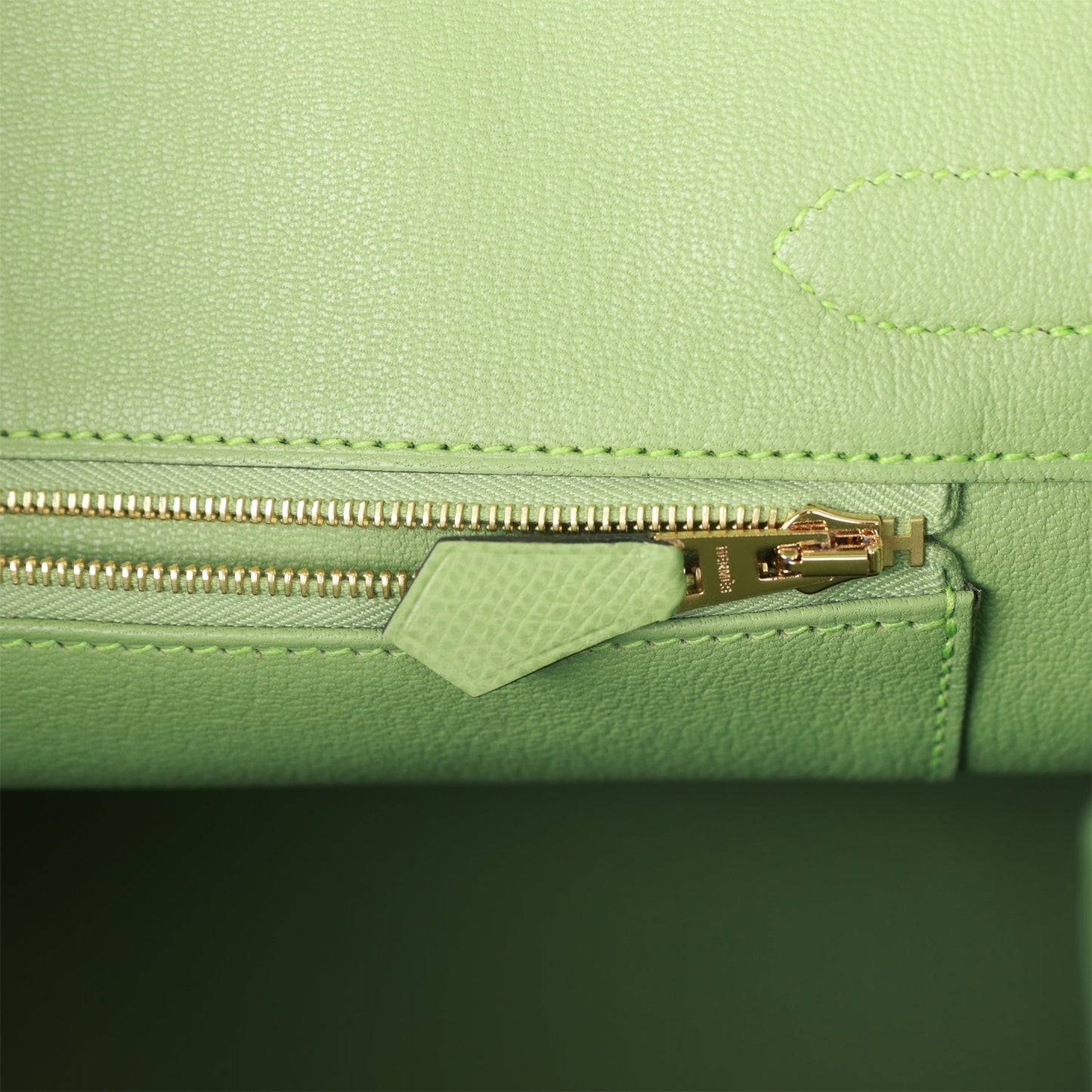 Luxury Hermes Birkin 30 Vert Criquet Epsom Gold Hardware