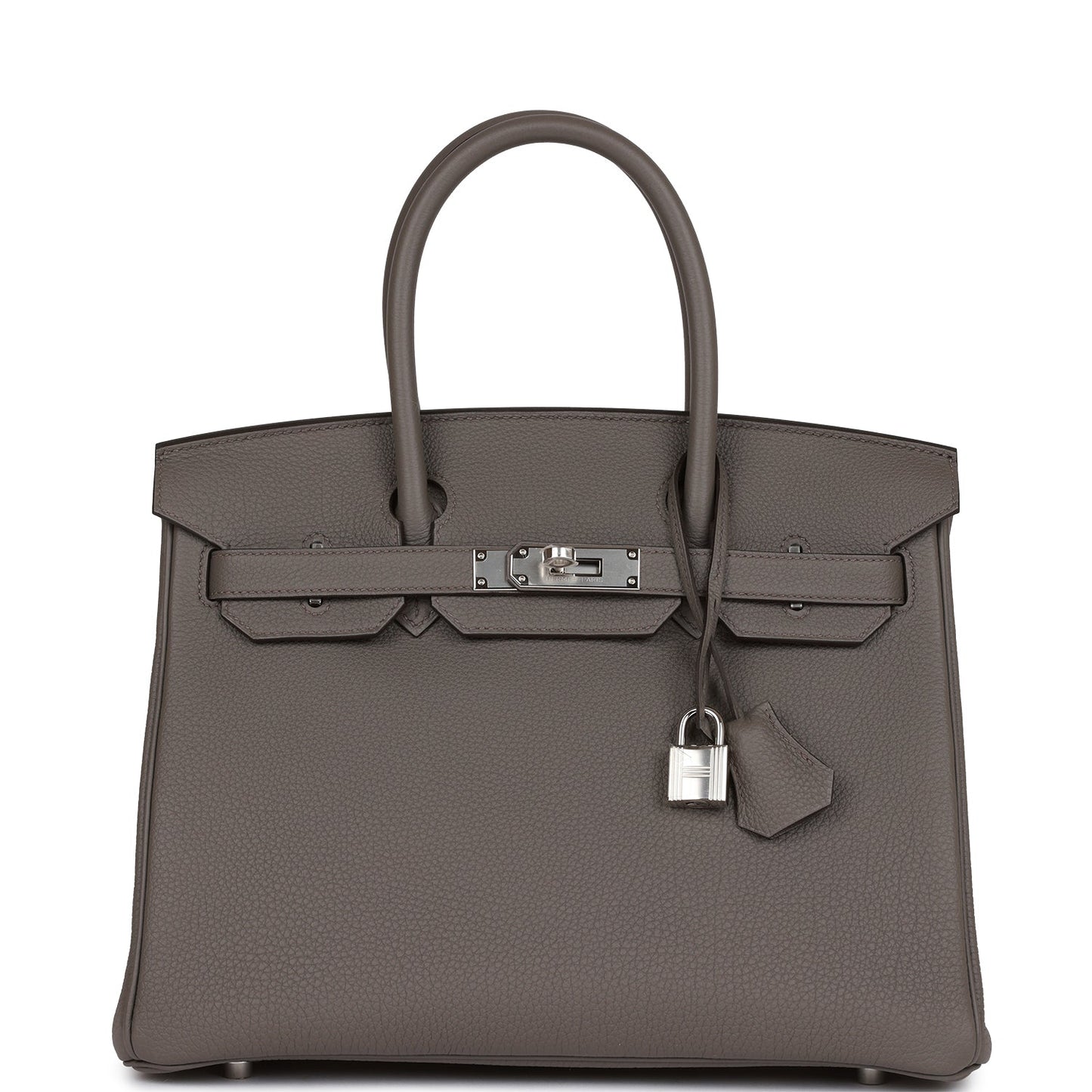 Luxury Hermes Birkin 30 Etain Togo Palladium Hardware