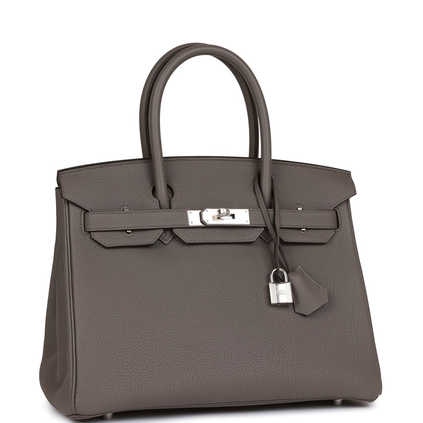 Luxury Hermes Birkin 30 Etain Togo Palladium Hardware