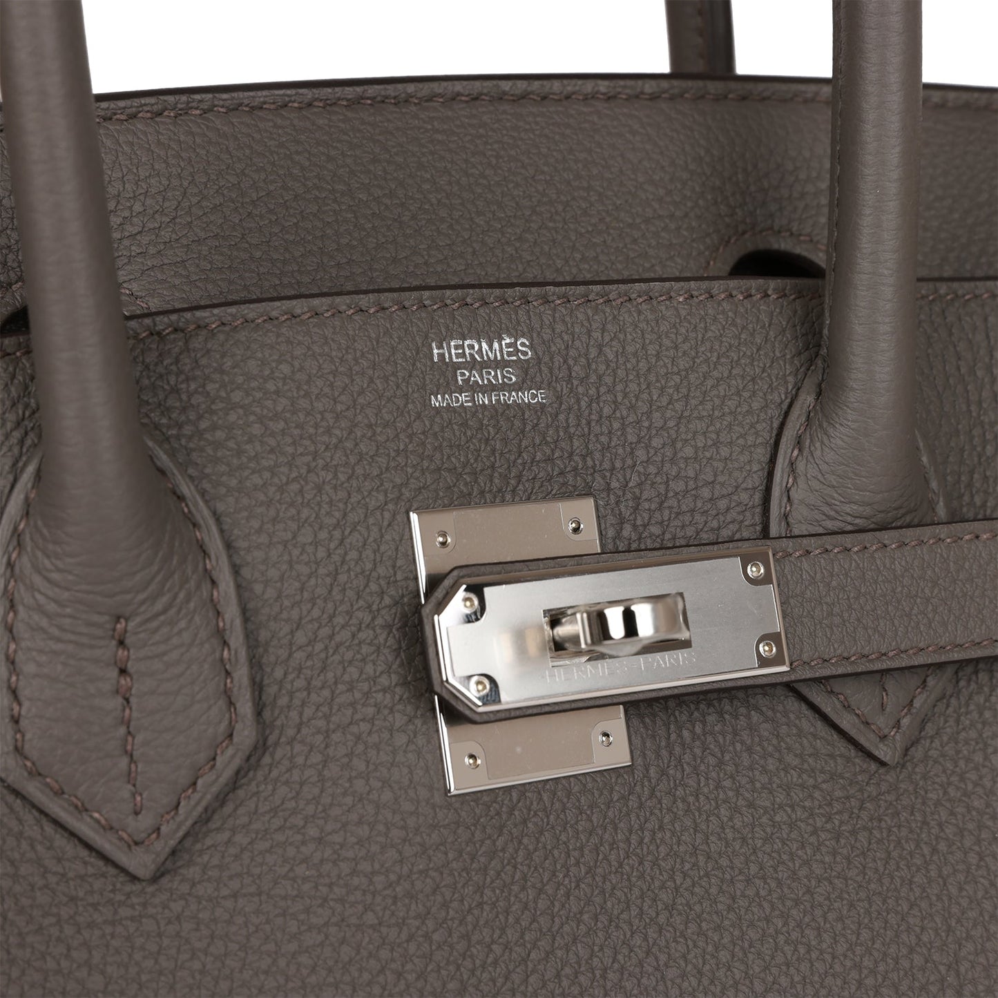 Luxury Hermes Birkin 30 Etain Togo Palladium Hardware