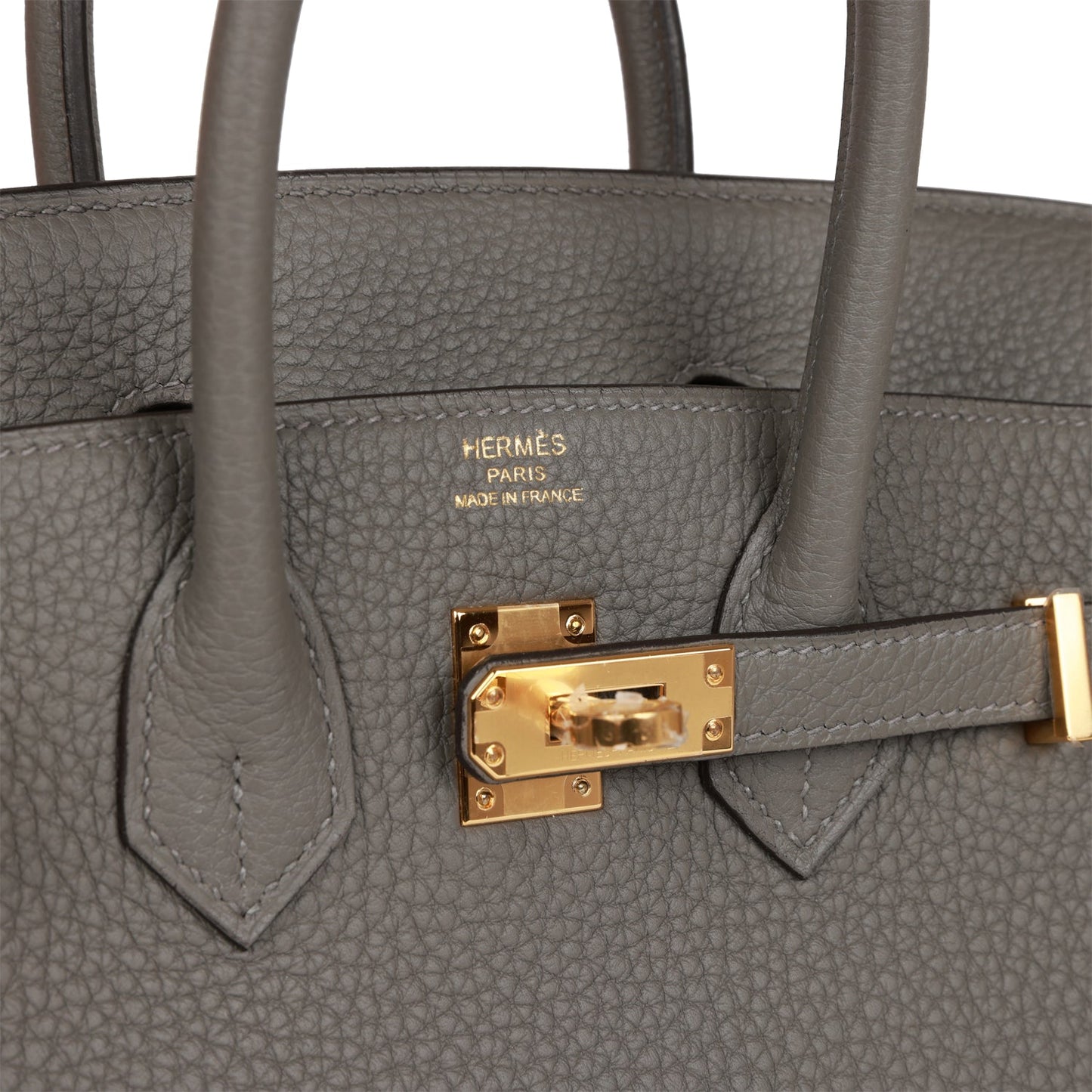 Luxury Hermes Birkin 25 Gris Meyer Togo Gold Hardware
