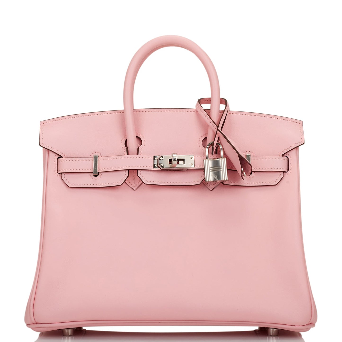 Luxury Hermes Birkin 25 Rose Sakura Jonathan Palladium Hardware