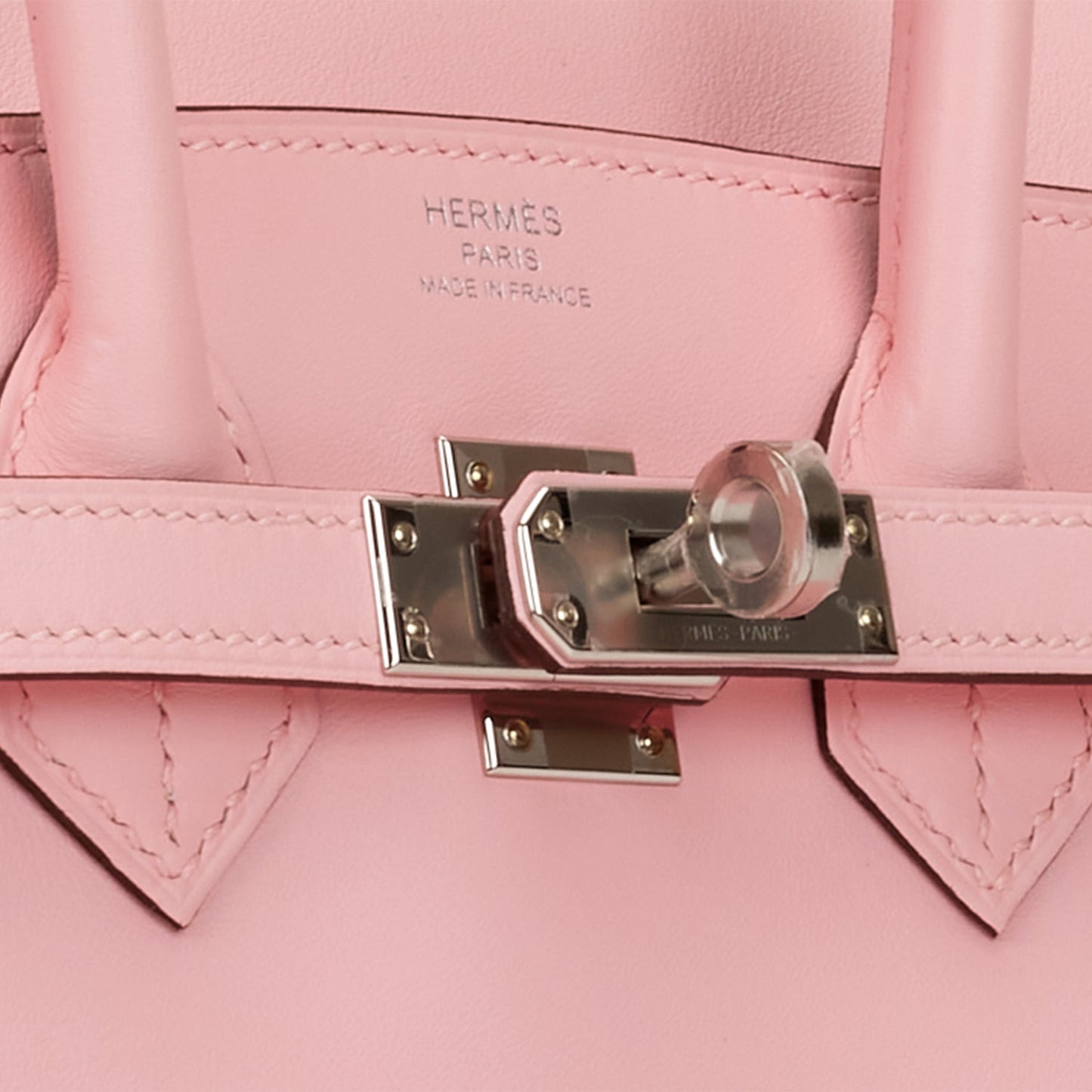Luxury Hermes Birkin 25 Rose Sakura Jonathan Palladium Hardware