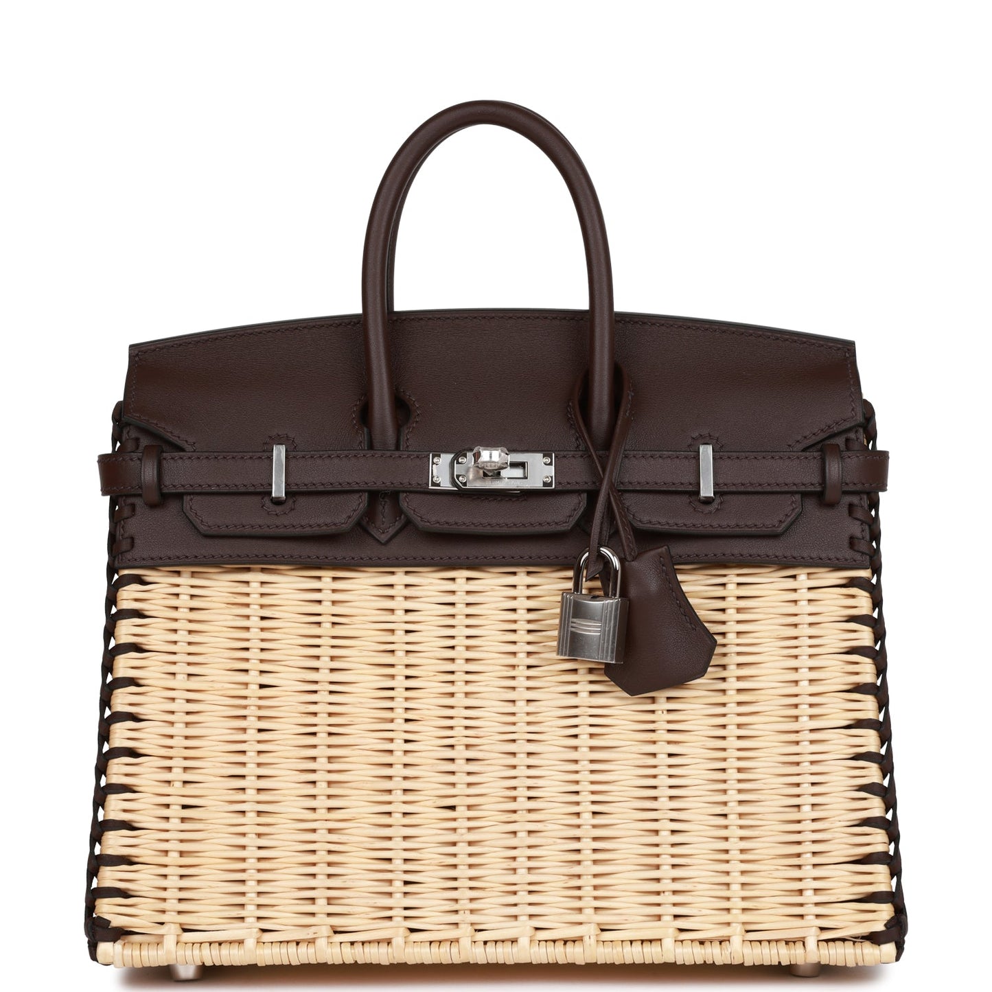 Luxury Hermes Picnic Sellier Birkin 25 Rouge Sellier Swift Palladium Hardware