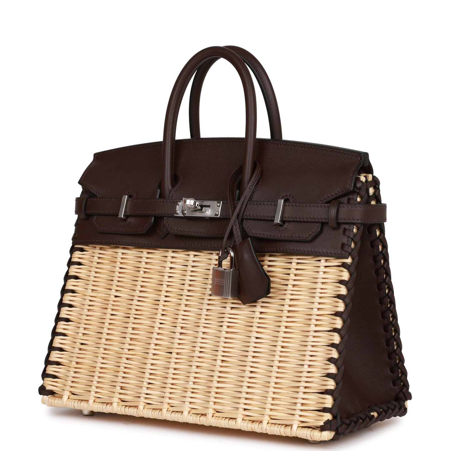 Luxury Hermes Picnic Sellier Birkin 25 Rouge Sellier Swift Palladium Hardware
