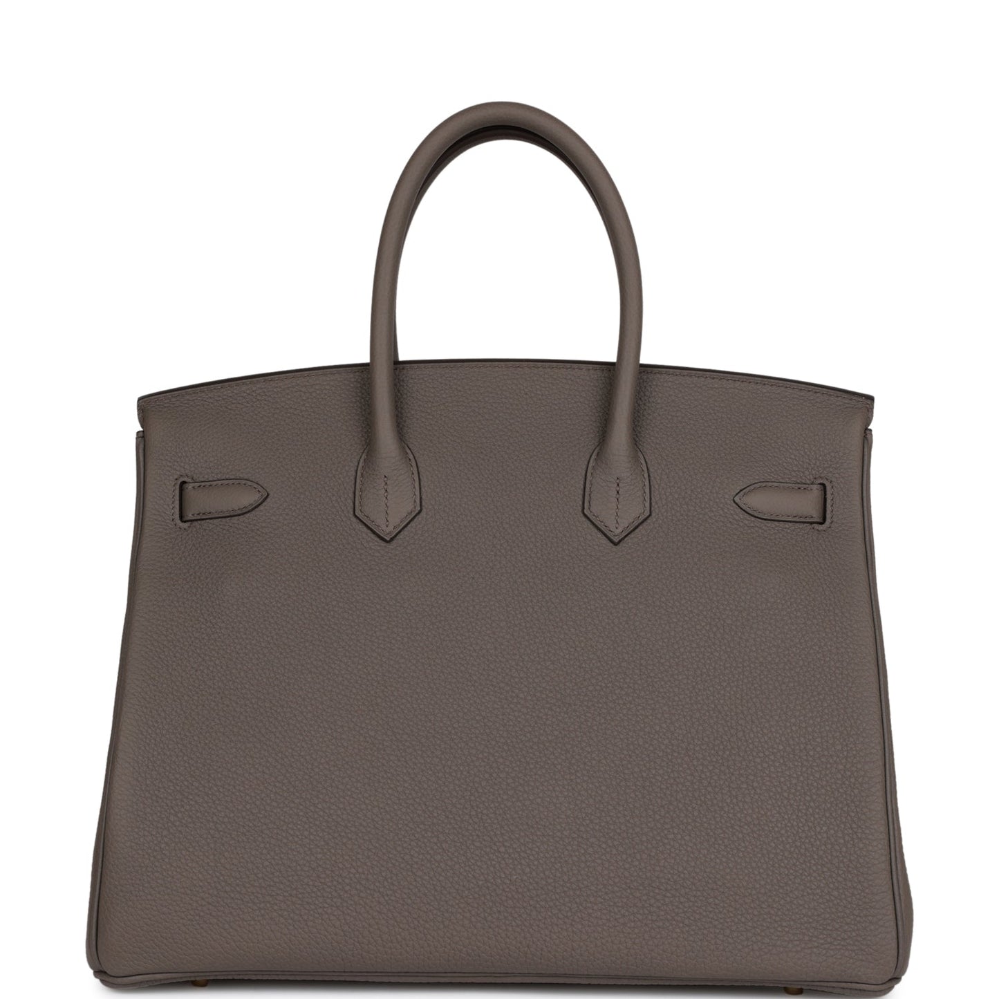 Luxury Hermes Birkin 35 Gris Etain Togo Gold Hardware