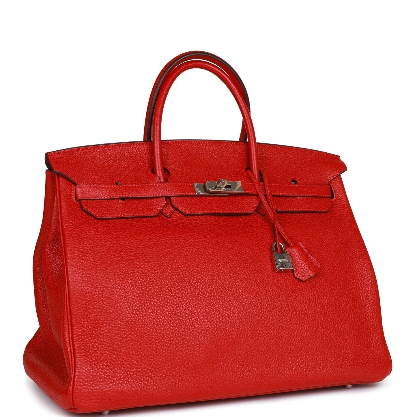 Top Quality Luxury Hermes Birkin 40 Rouge Casaque Togo Palladium Hardware