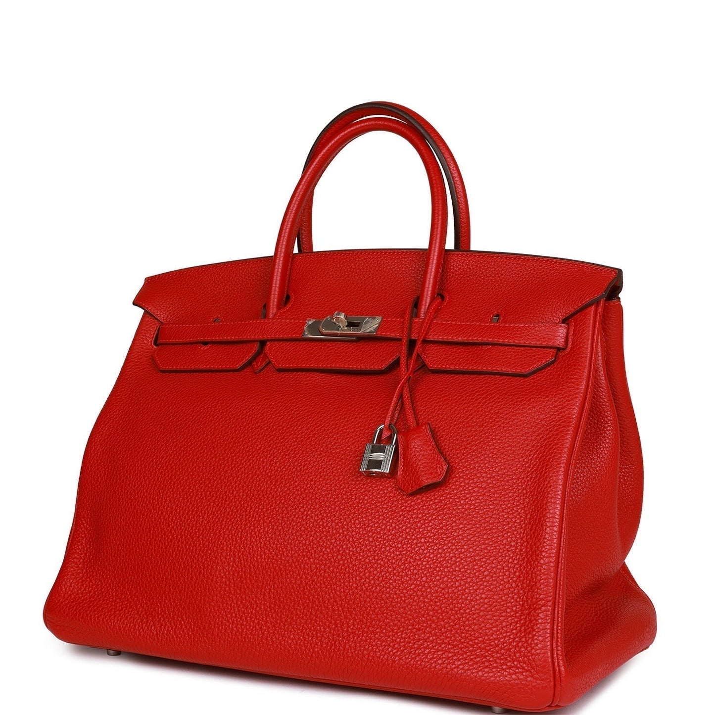 Top Quality Luxury Hermes Birkin 40 Rouge Casaque Togo Palladium Hardware