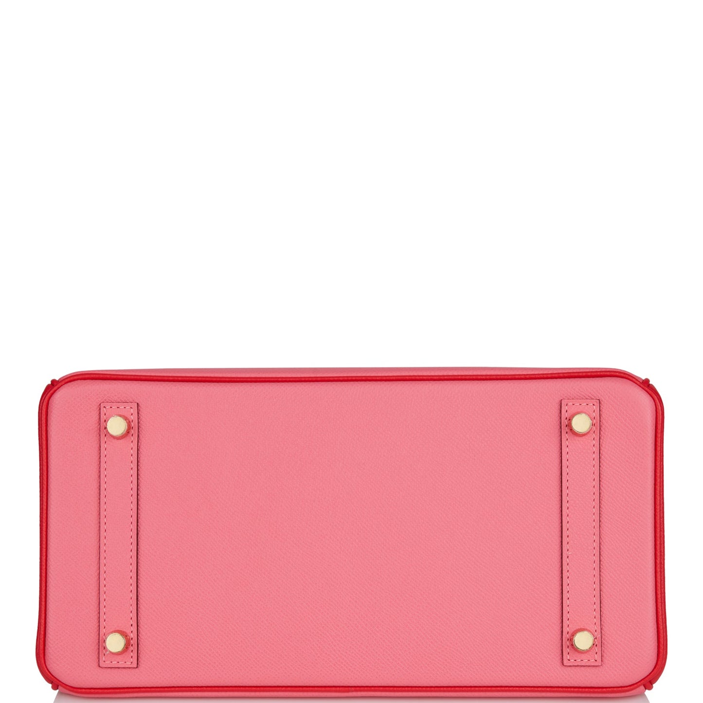 Luxury Hermes Special Order (HSS) Birkin 30 Rose Azalee and Rouge de Coeur Epsom Permabrass Hardware