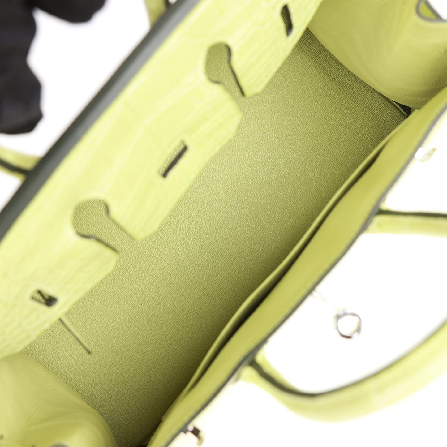 Luxury Hermes Birkin 25 Jaune Bourgeon Matte Alligator Palladium Hardware