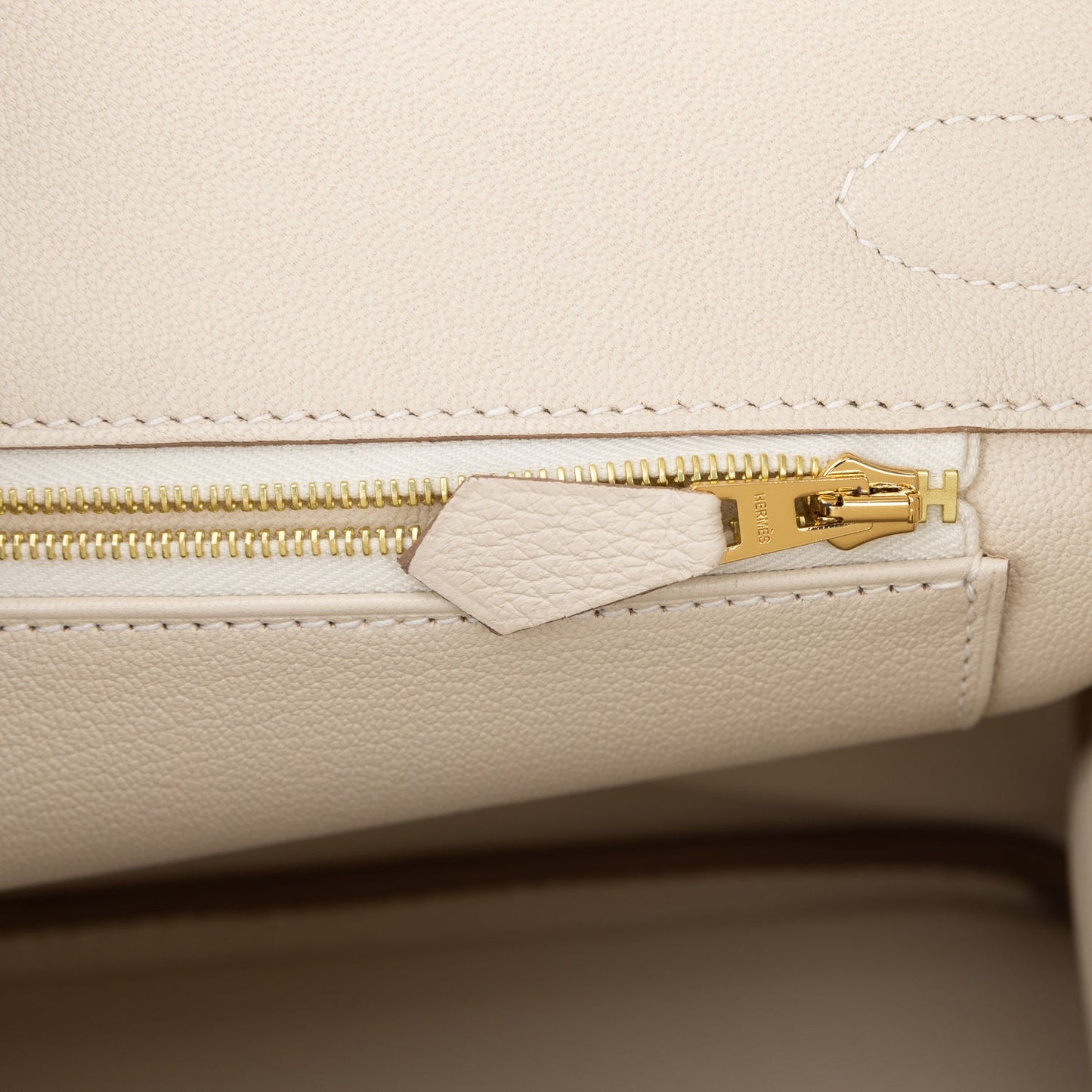 Luxury Hermes Birkin 30 Craie Togo Rose Gold Hardware