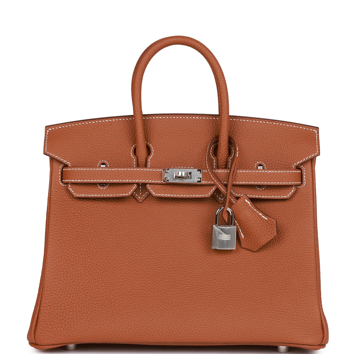 Luxury Hermes Birkin 25 Gold Togo Palladium Hardware