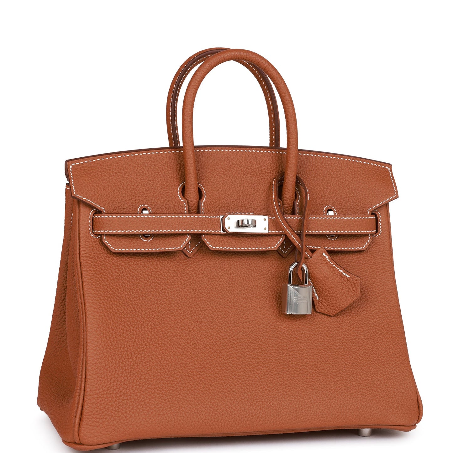 Luxury Hermes Birkin 25 Gold Togo Palladium Hardware