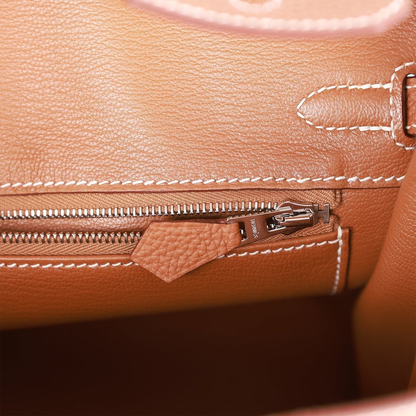 Luxury Hermes Birkin 25 Gold Togo Palladium Hardware