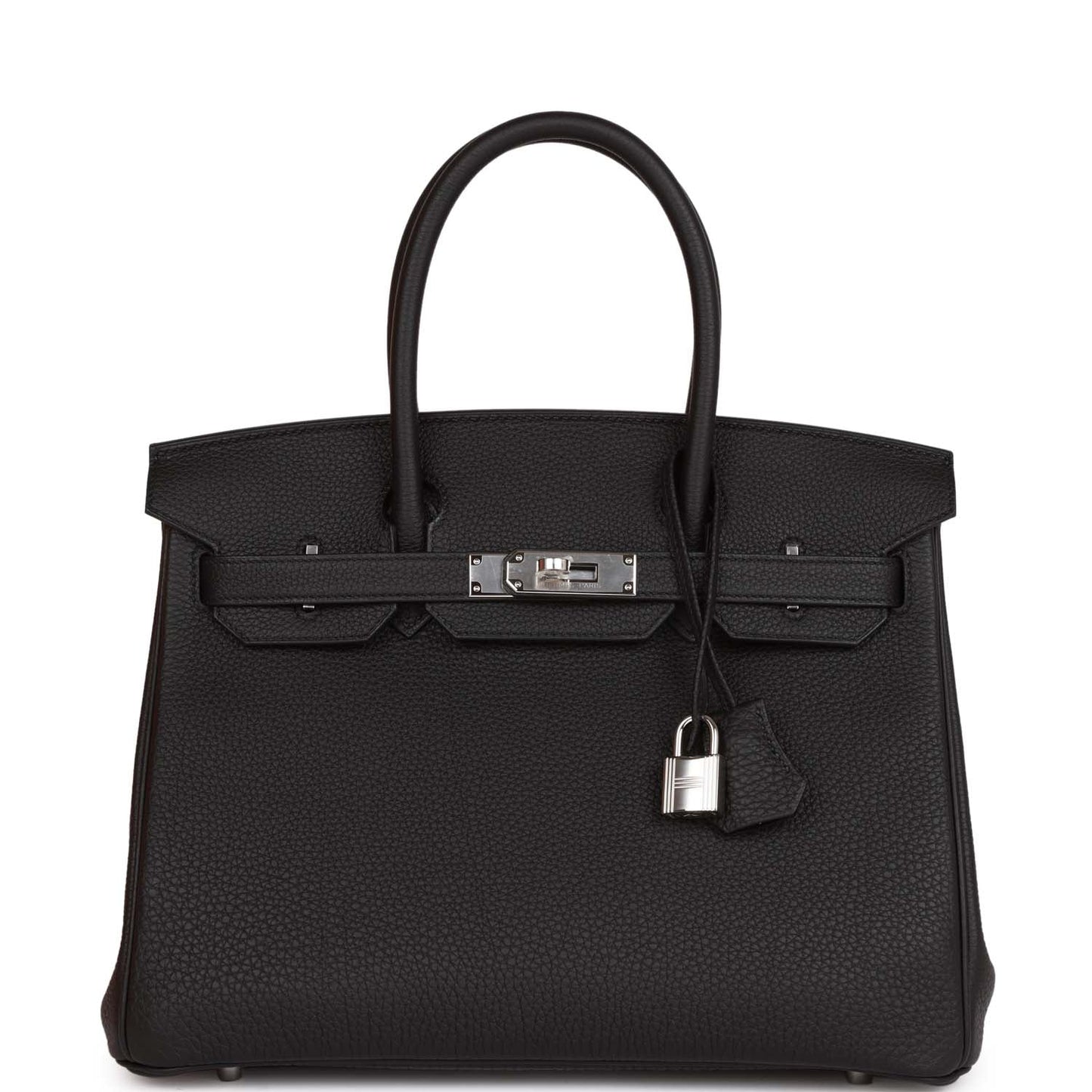 Luxury Hermes Birkin 30 Black Togo Palladium Hardware