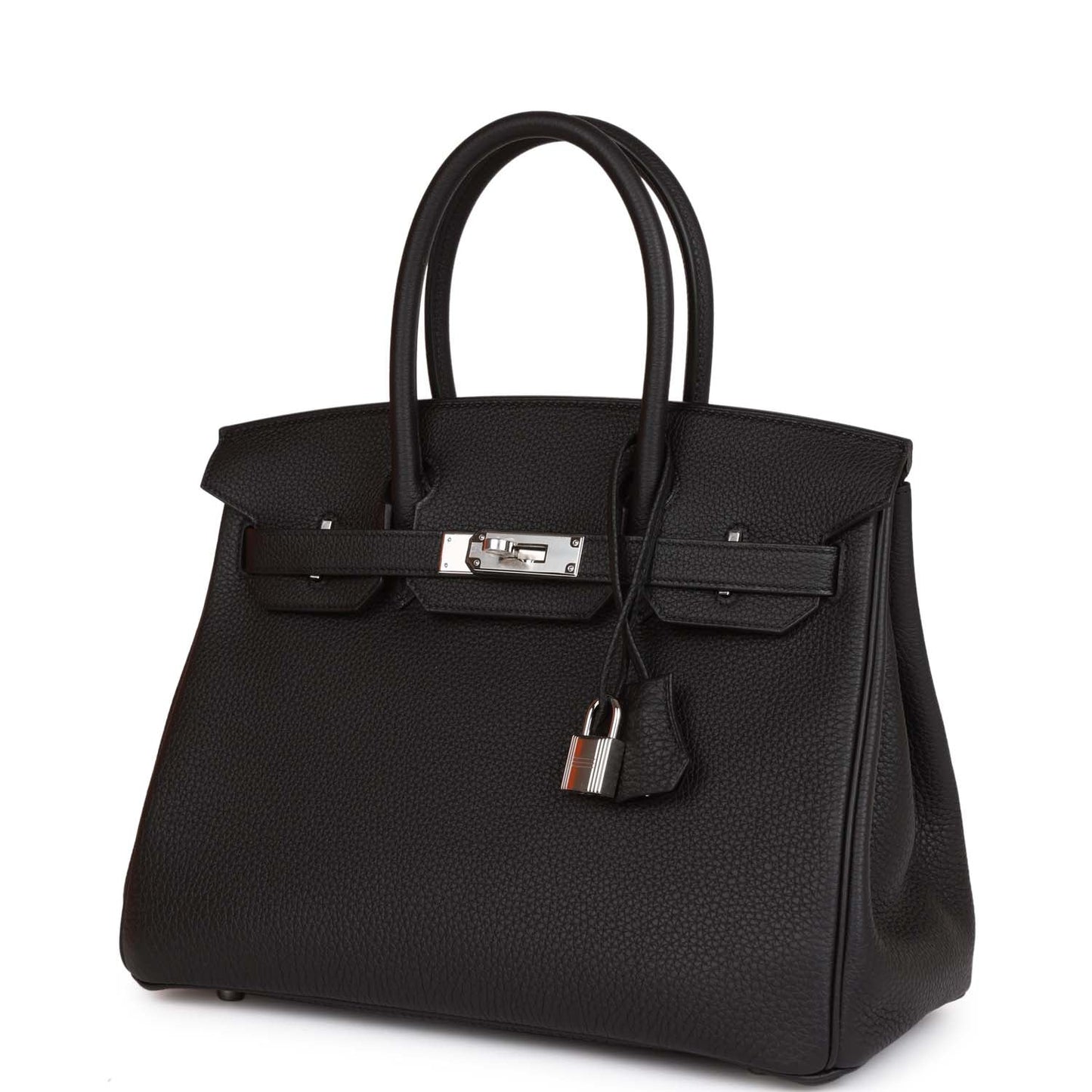 Luxury Hermes Birkin 30 Black Togo Palladium Hardware