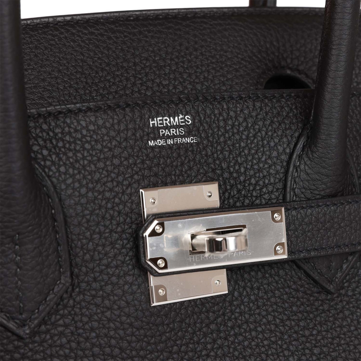Luxury Hermes Birkin 30 Black Togo Palladium Hardware